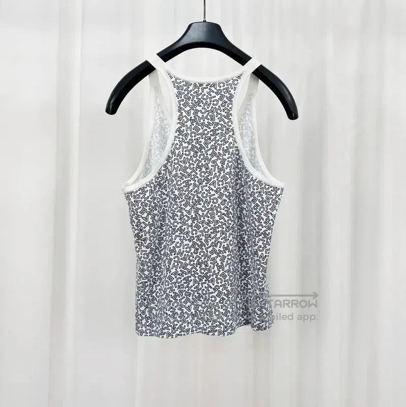 Chanel Chanel Summer White Cotton Sleeveless Crop Top . Size M / US 6-8 / IT 42-44 - 2 Thumbnail