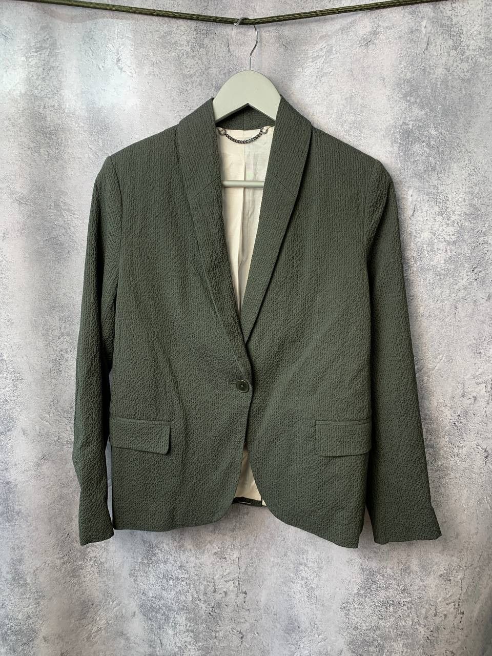 Jigsaw RRP £189 Jigsaw Women Seersucker Portofino Jacket Blazer Size M / US 6-8 / IT 42-44 - 2 Thumbnail
