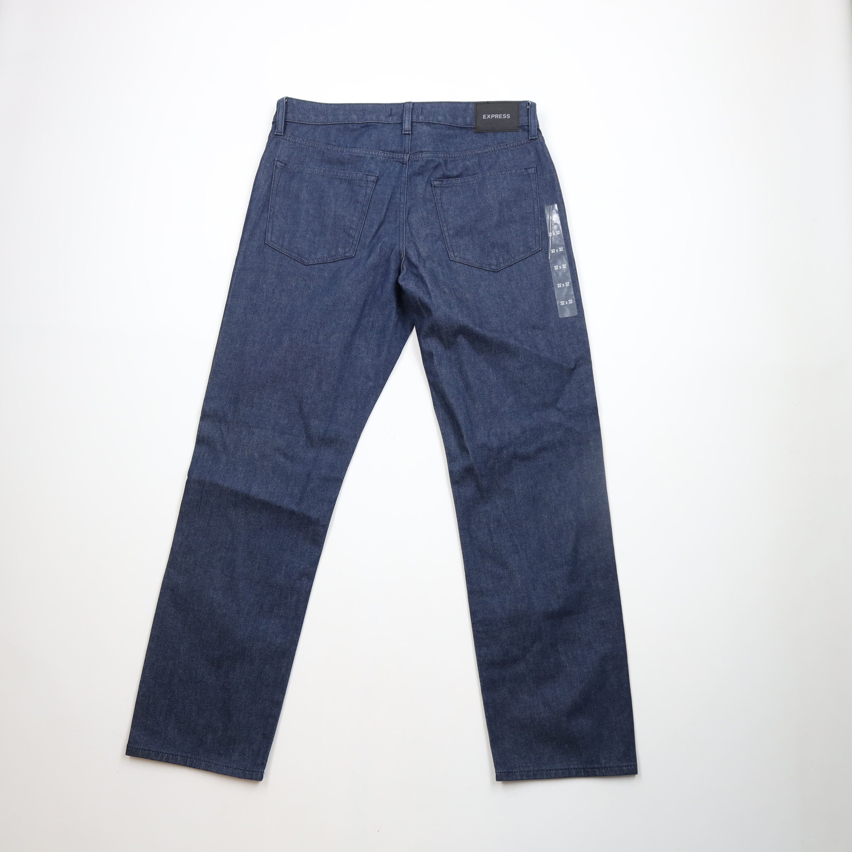 Express × Vintage New Express Relaxed Fit Straight Leg Denim Jeans Blue Size US 32 / EU 48 - 9 Thumbnail