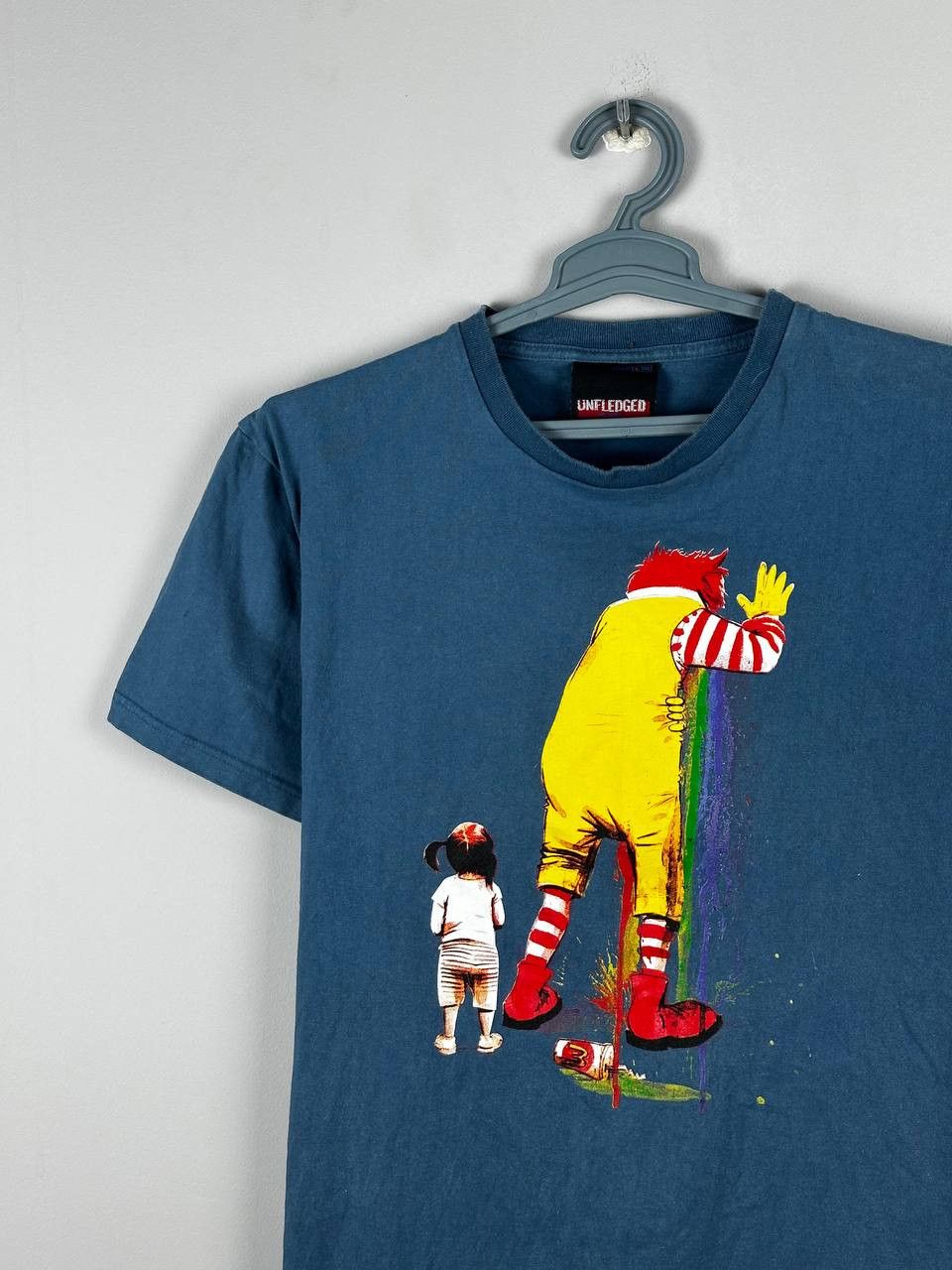 Vintage Unfledged Vintage McDonalds Printed Funny T-Shirt Size US L / EU 52-54 / 3 - 3 Thumbnail