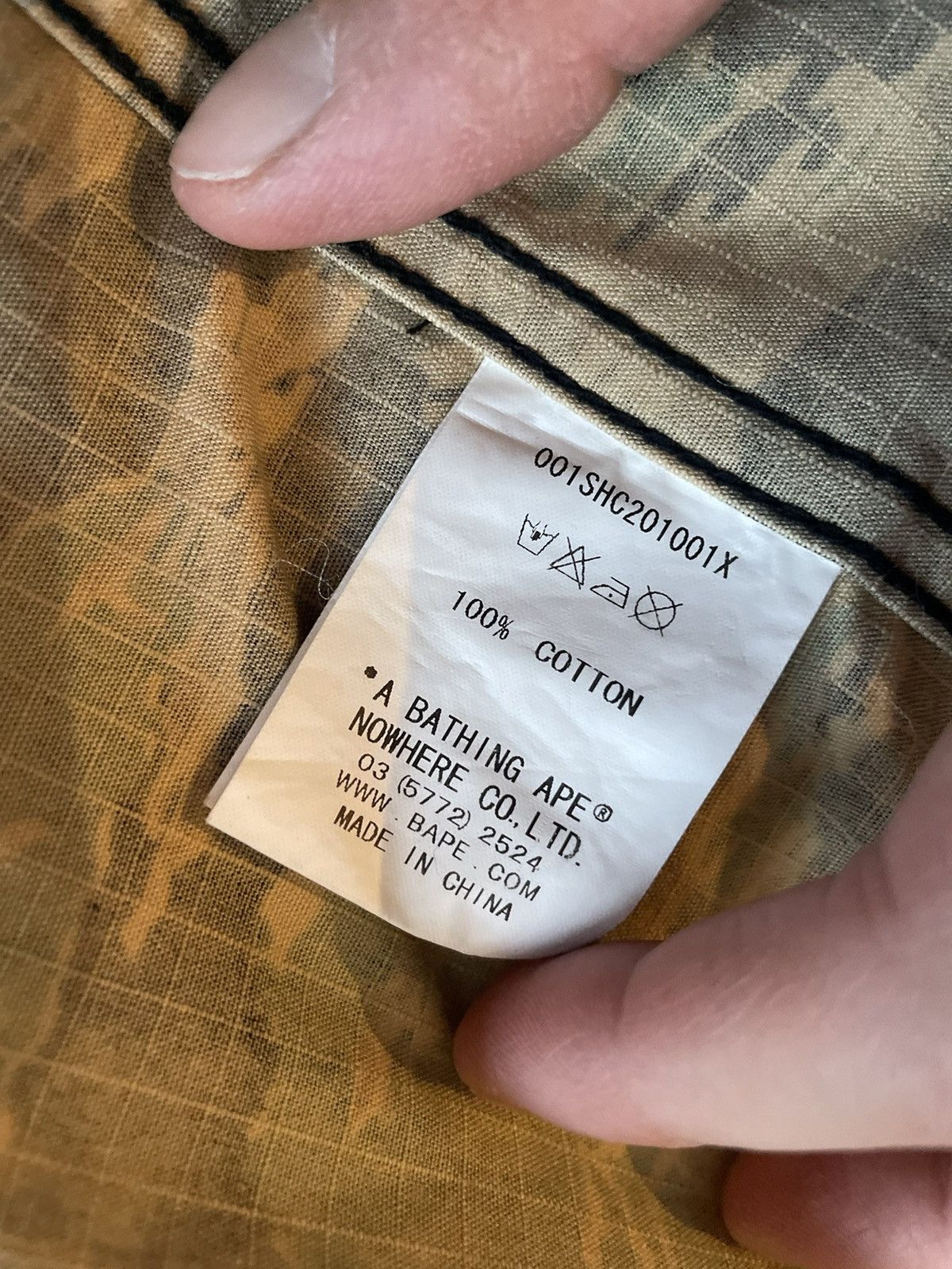 Bape A bathing ape shirt Size US L / EU 52-54 / 3 - 6 Thumbnail