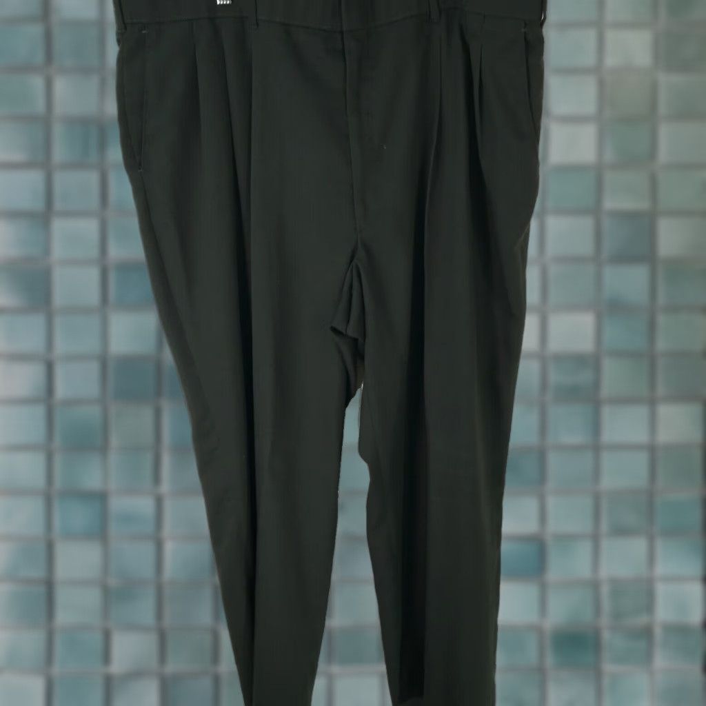 Haggar Haggar Mens Casual Dress Pants Flat Front Straight Leg Brown Size 42 X30 Size US 42 / EU 58 - 1 Thumbnail