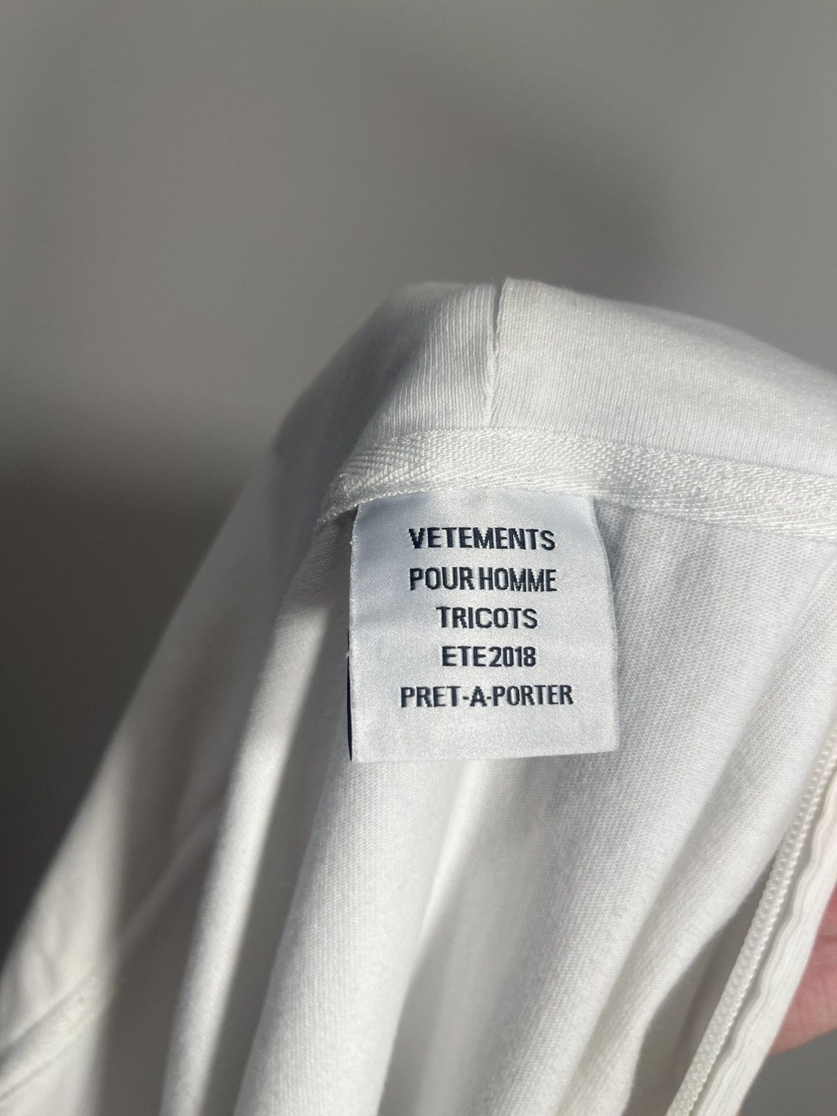 Vetements Vetements white baseball zip up hoodie Size US M / EU 48-50 / 2 - 6 Thumbnail