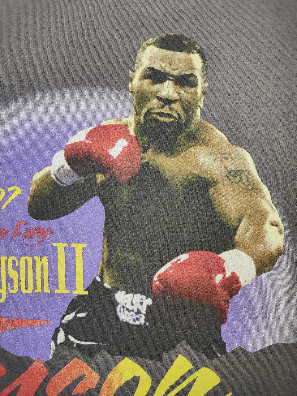 Rap Tees 90s Vtg Mike Tyson Backhit print Sun Faded T Size US M / EU 48-50 / 2 - 11 Thumbnail