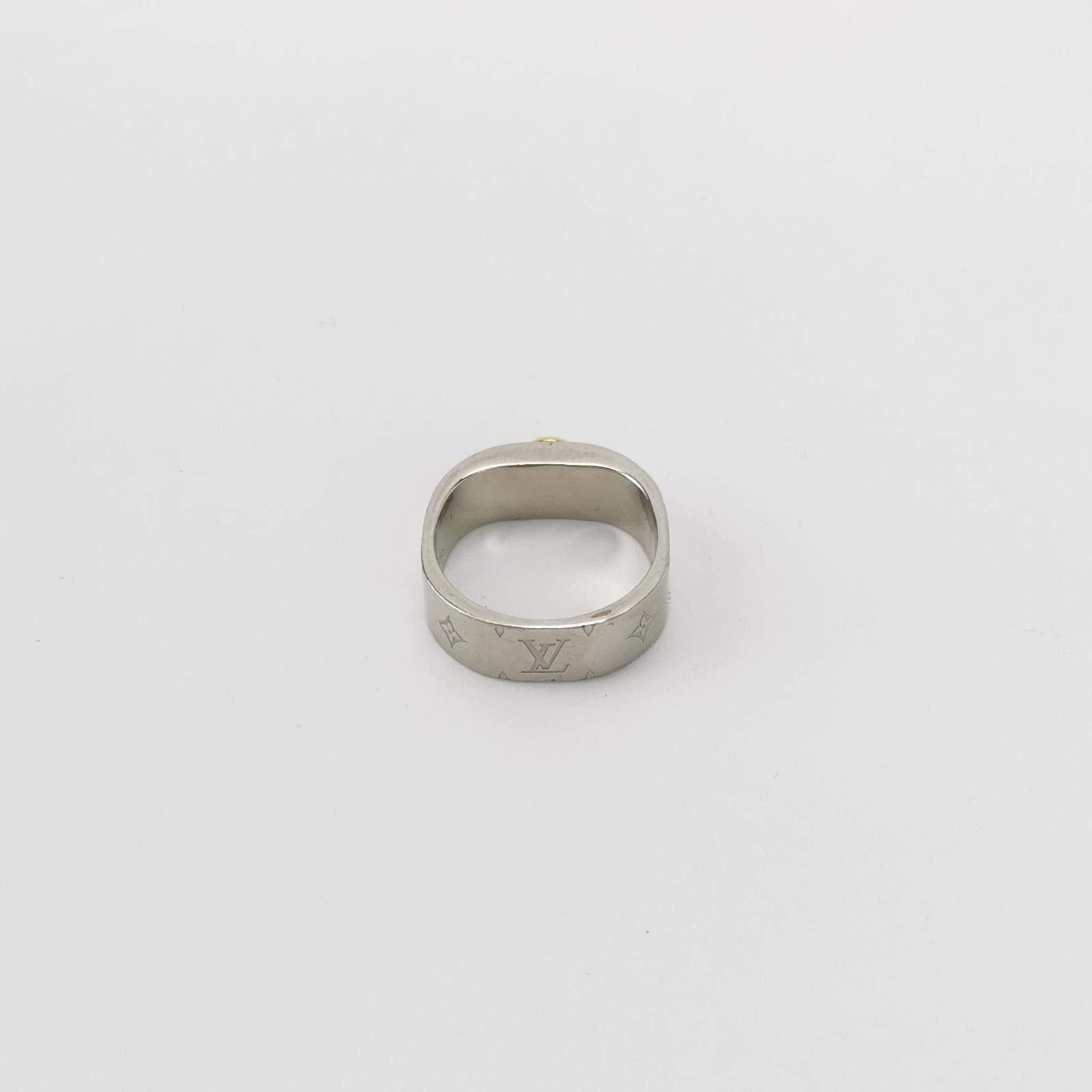 Louis Vuitton Louis Vuitton (LV) Nanogram Logo Ring Size 12 -z2505 Size ONE SIZE - 3 Thumbnail