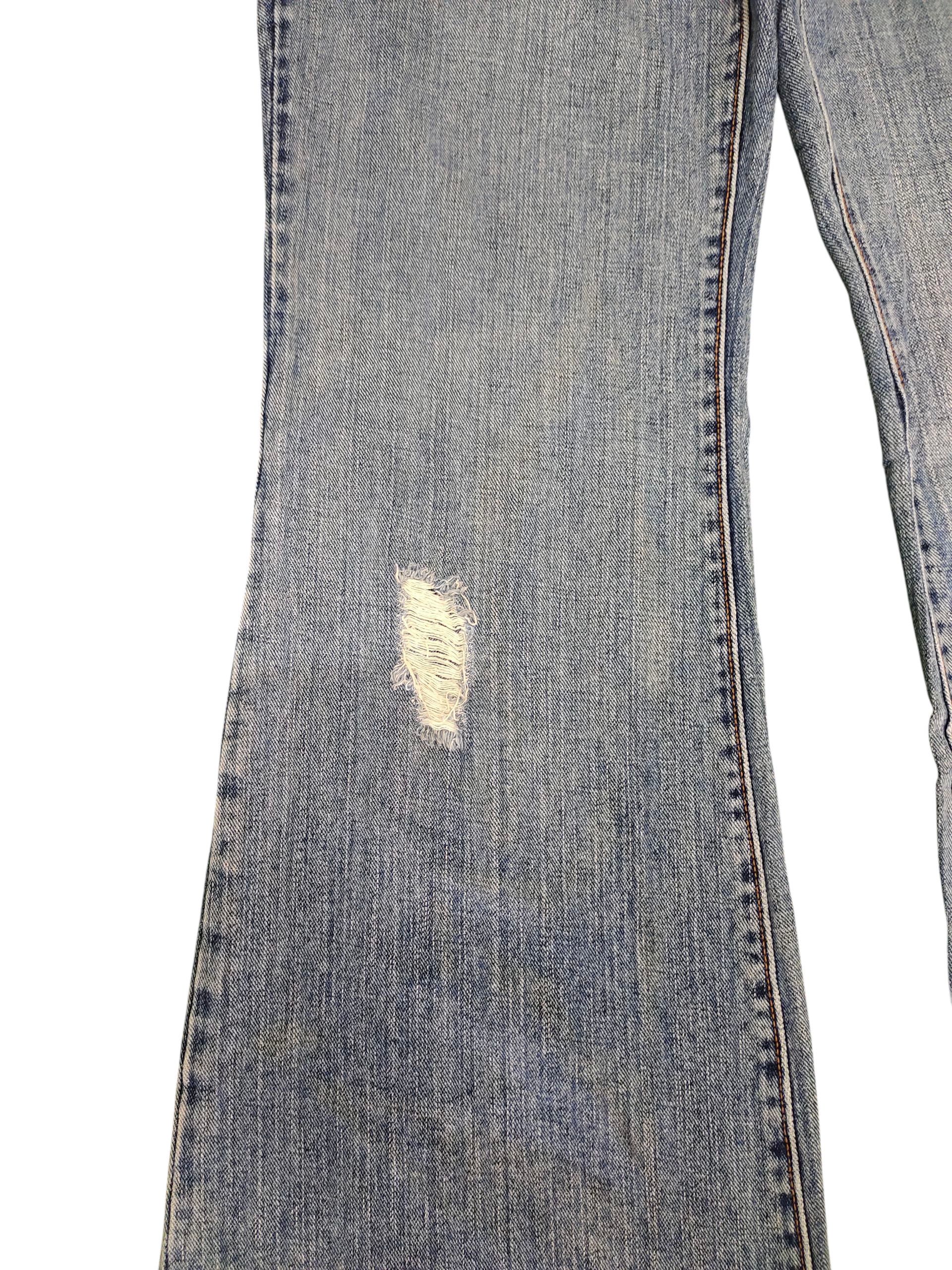 If Six Was Nine Flare Jeans Gap Distress Denim Bootcut Low Rise Size US 32 / EU 48 - 3 Thumbnail