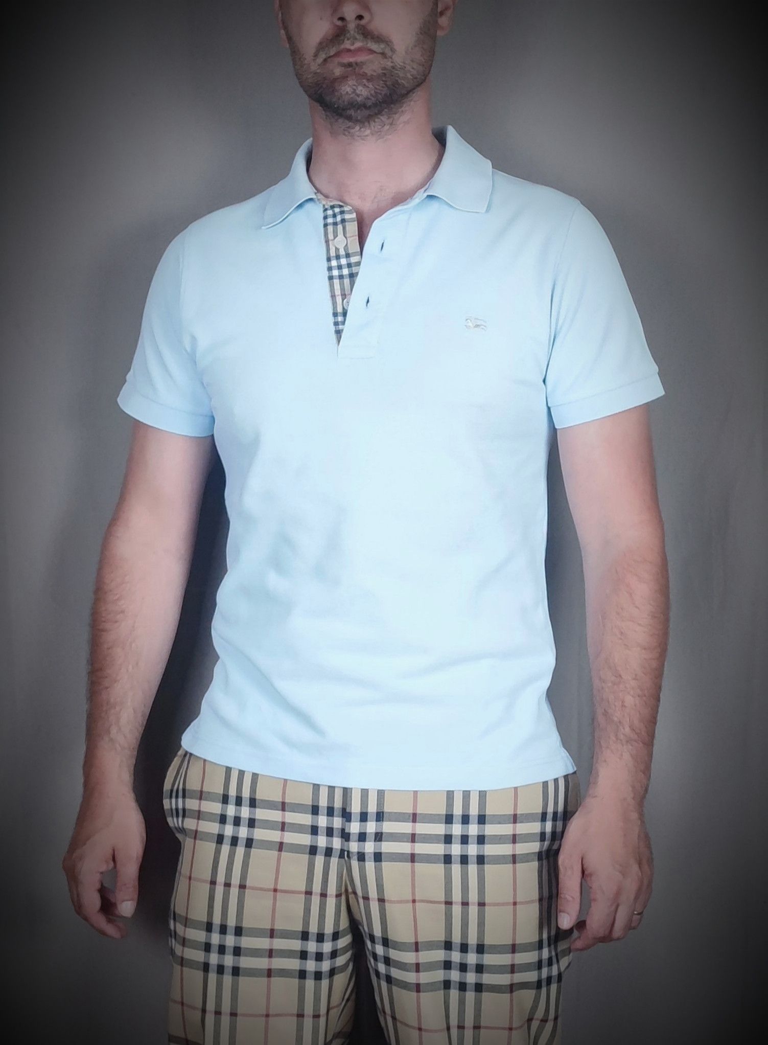 Burberry 🔥 Polo Burberry Size S light blue🔥 Size US S / EU 44-46 / 1 - 3 Thumbnail