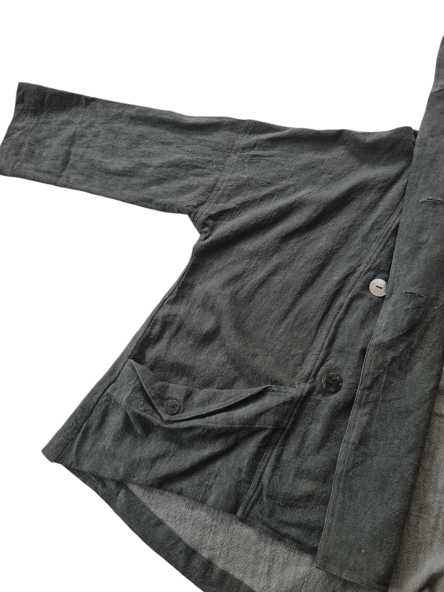 Japanese Brand Vtg Moyuru Asymmetric Jacket Japan Brand Issey Miyake Style Size US L / EU 52-54 / 3 - 8 Thumbnail
