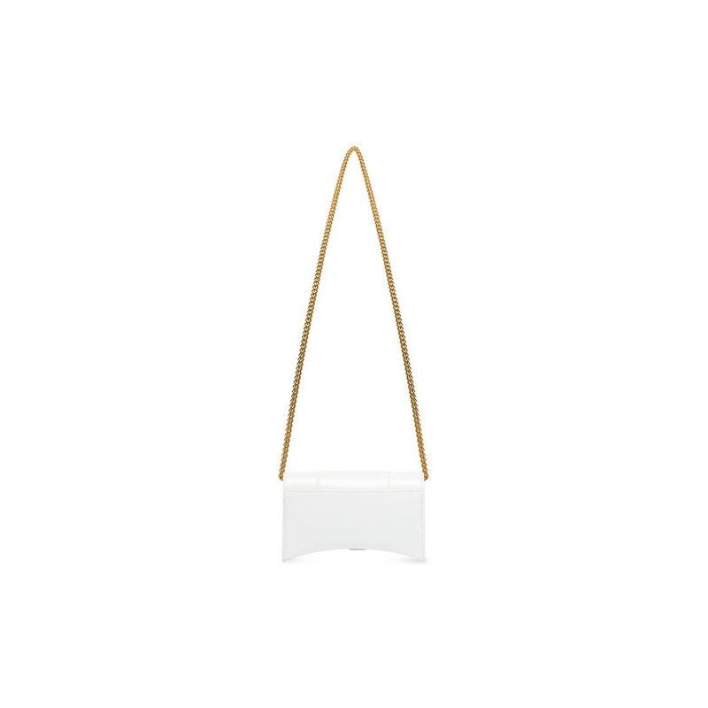 Balenciaga o1la1rc1a0226 Size: OS / Hourglass Wallet On Chain Box White Size ONE SIZE - 4 Thumbnail