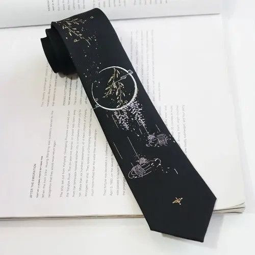 Japanese Brand Outdoor fashion twelve constellations embroidered neck tie Size ONE SIZE - 4 Thumbnail