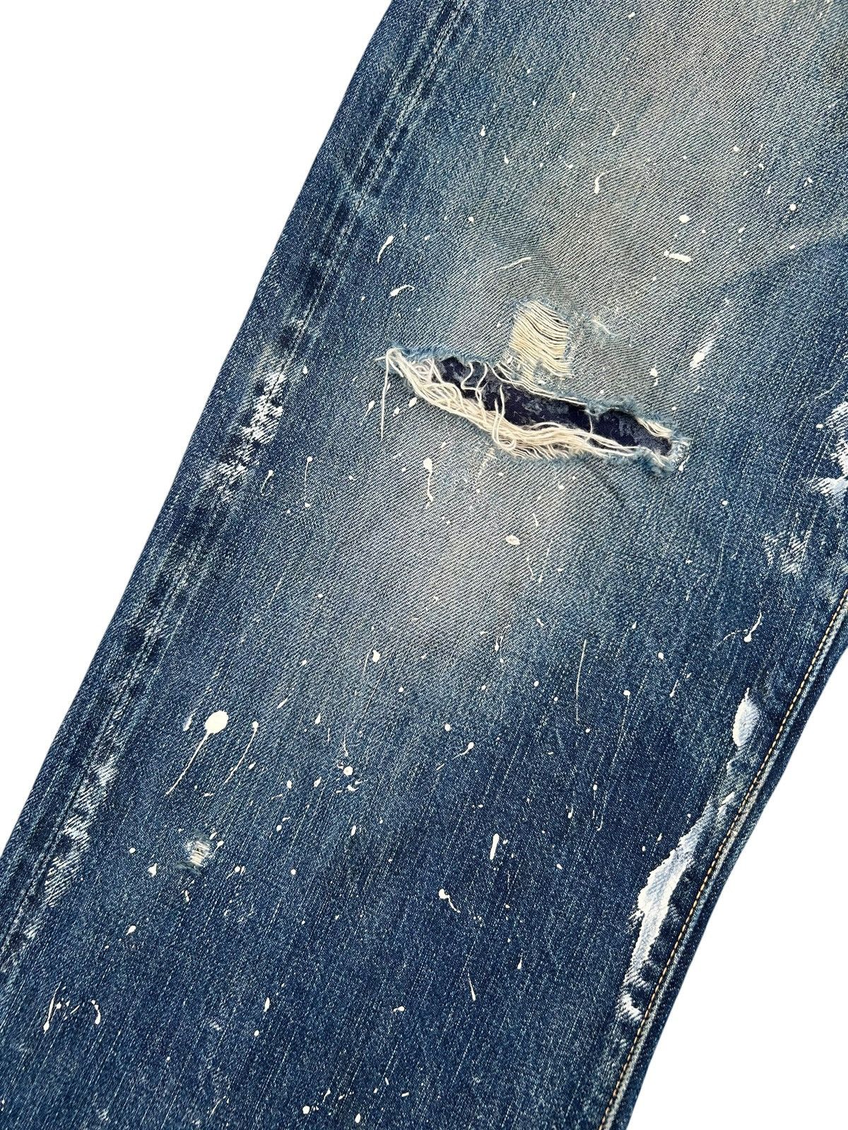 Kapital Vintage Full Count Selvedge Thrashed Denim Jeans Size US 31 - 5 Thumbnail
