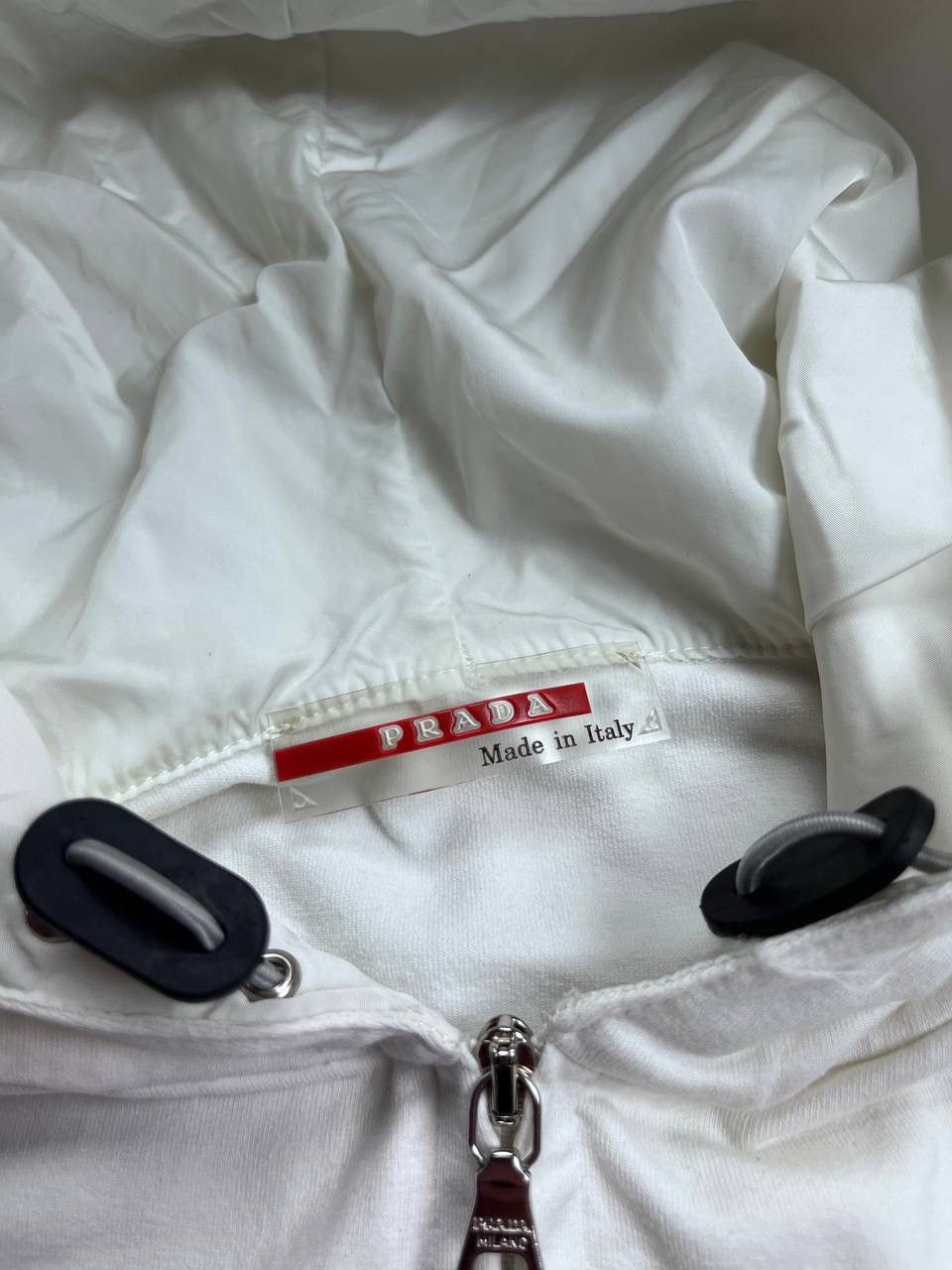 Prada VINTAGE PRADA SPORT RED TAB NYLON SLEEVE JACKET WOMANS XL Size XL / US 12-14 / IT 48-50 - 6 Thumbnail
