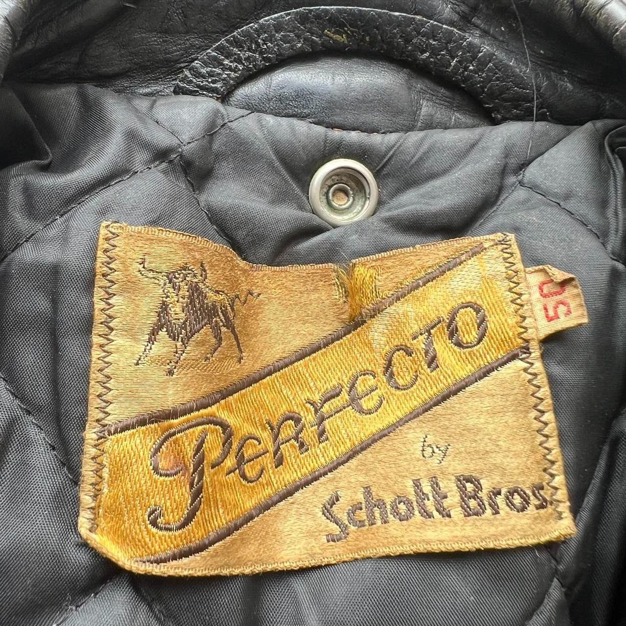 Harley Davidson × Vintage Vintage 60s Perfecto Schott Leather Motorcycle Riding Jacket Size US L / EU 52-54 / 3 - 4 Thumbnail