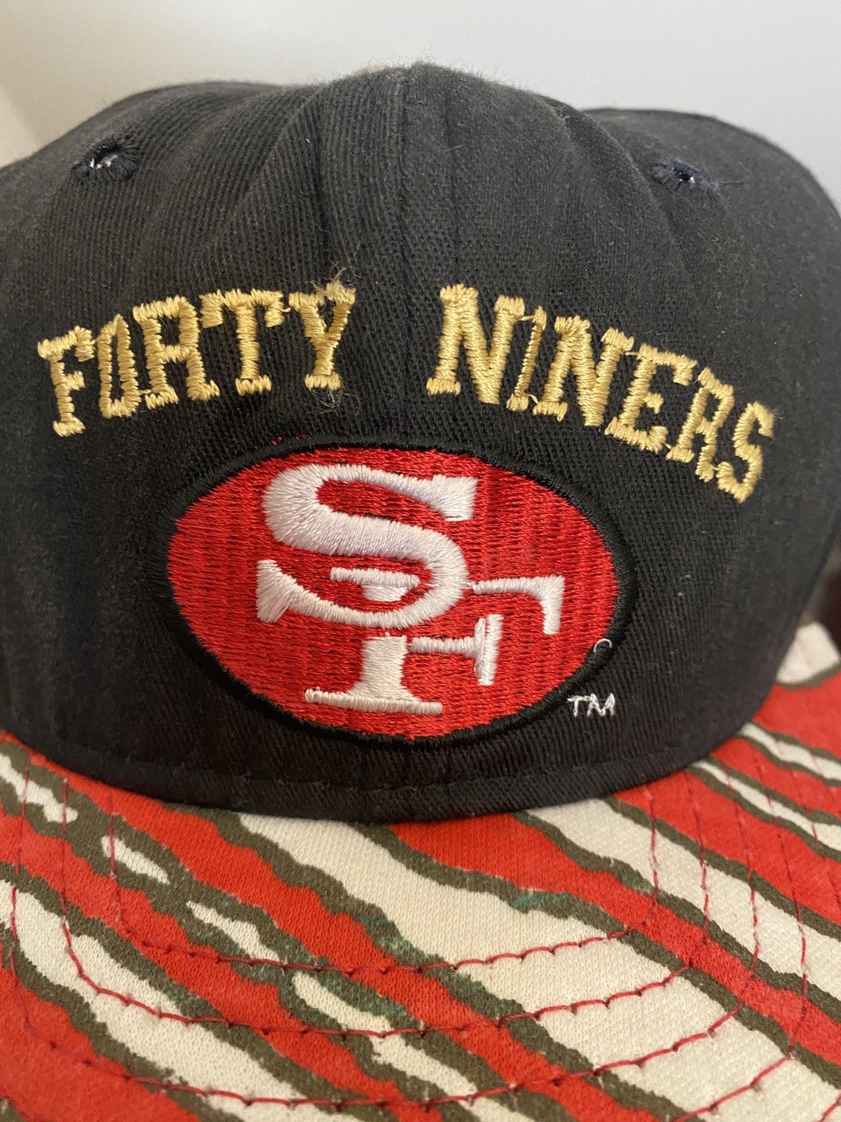 NFL × Vintage × Zubaz Vintage 90’s San Francisco 49ers Zubaz Pro Line Snap Back Size ONE SIZE - 5 Thumbnail