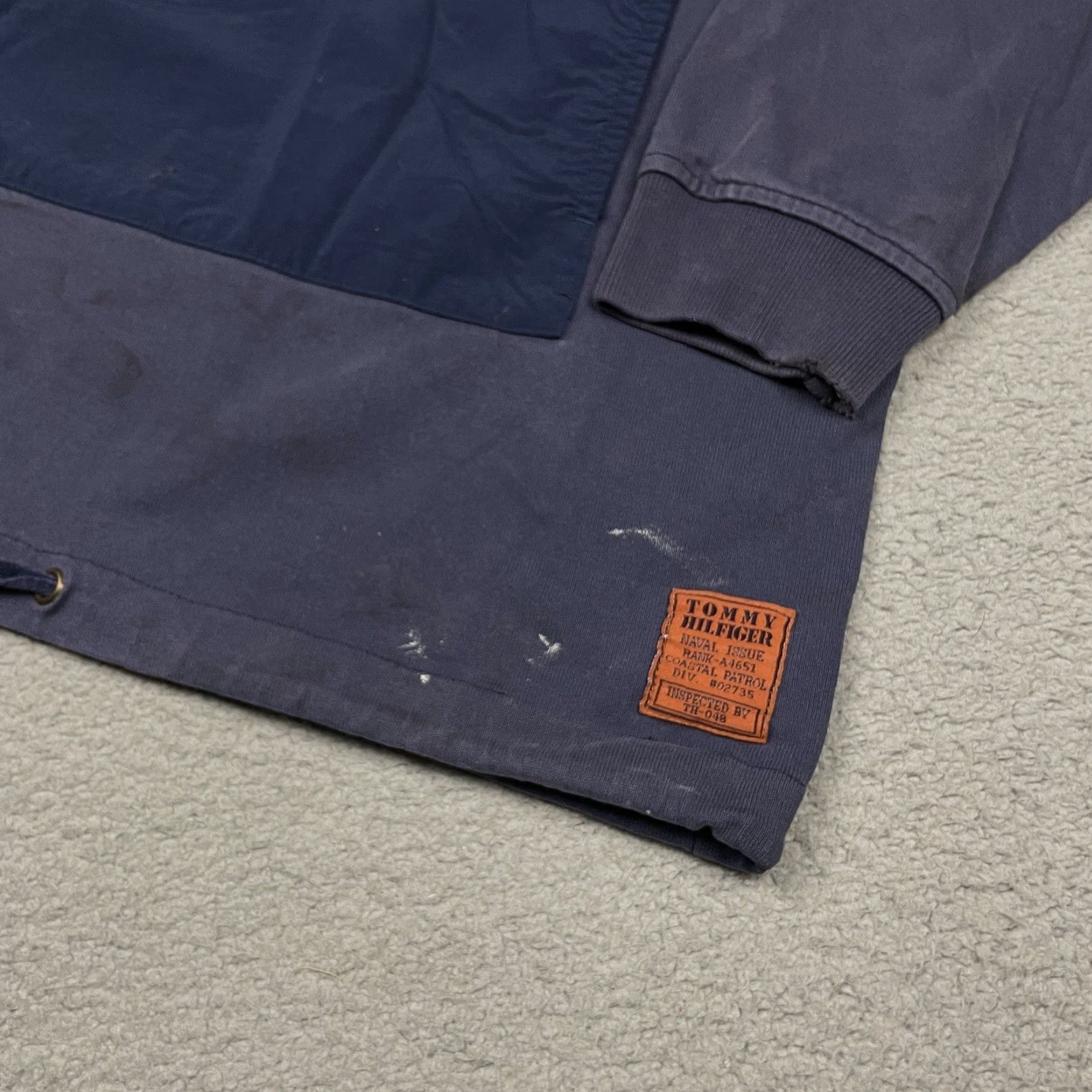 Tommy Hilfiger VINTAGE Tommy Hilfiger Shirt Mens L Blue Coastal Navigator Pullover Button-Up Casual Solid American Size US L / EU 52-54 / 3 - 3 Thumbnail