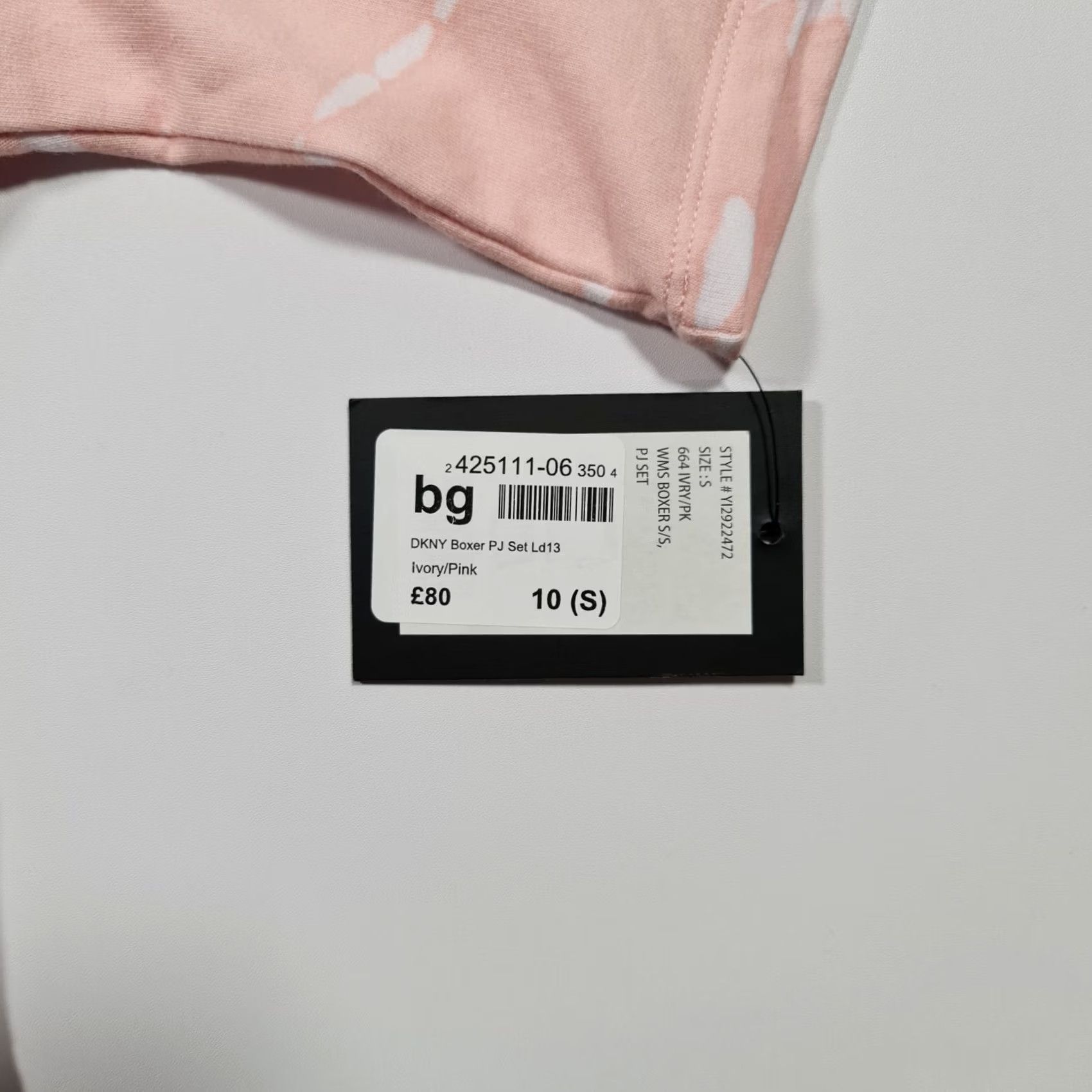 DKNY DKNY Womens Pyjama Top Pink Small Crew Neck Short Sleeves Logo Cotton Blend Jersey Sleepwear Tee Size S / US 4 / IT 40 - 4 Thumbnail