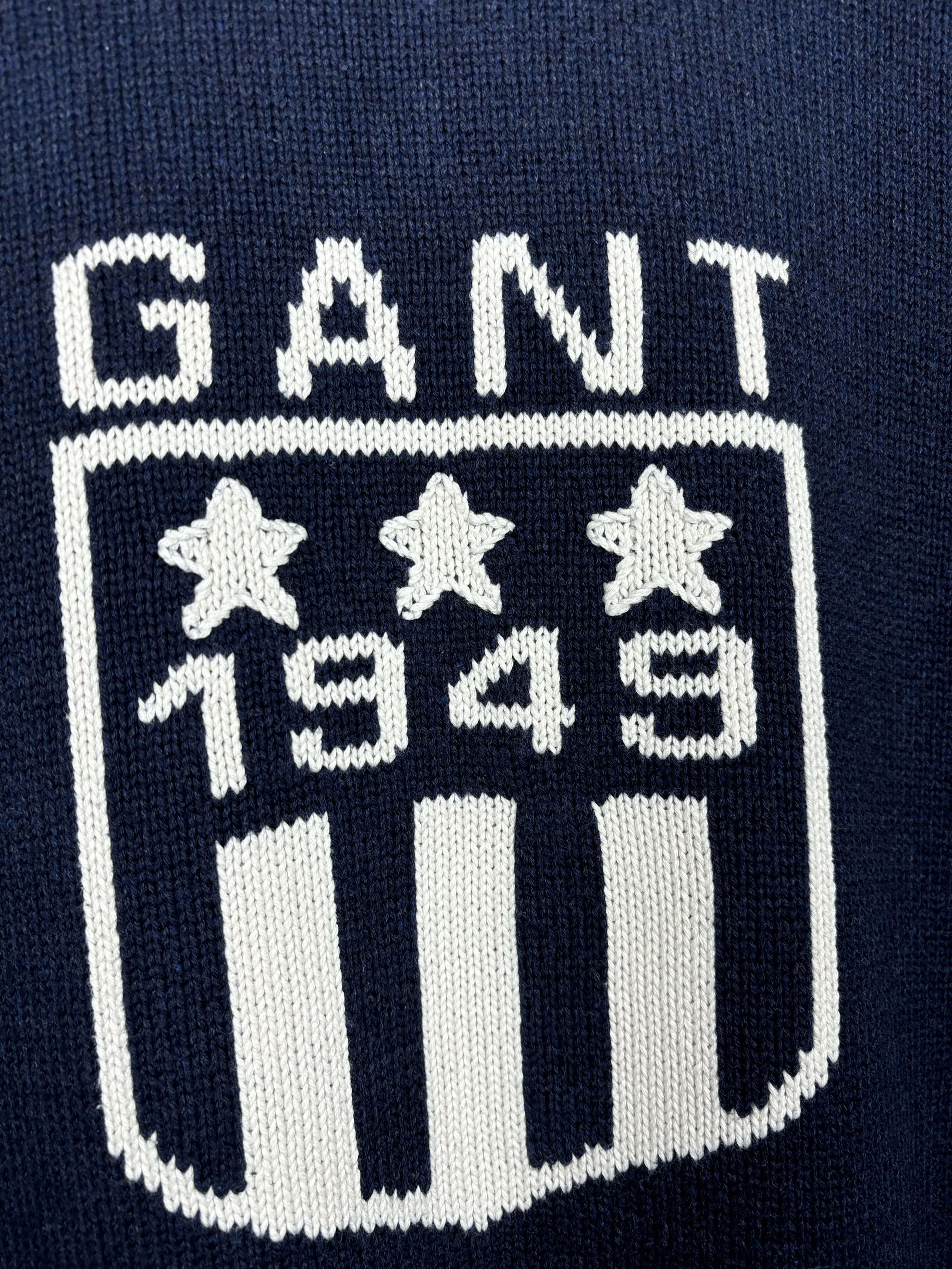 Gant × Vintage Gant Vintage Big Logo Knit Sweater Size US L / EU 52-54 / 3 - 4 Thumbnail