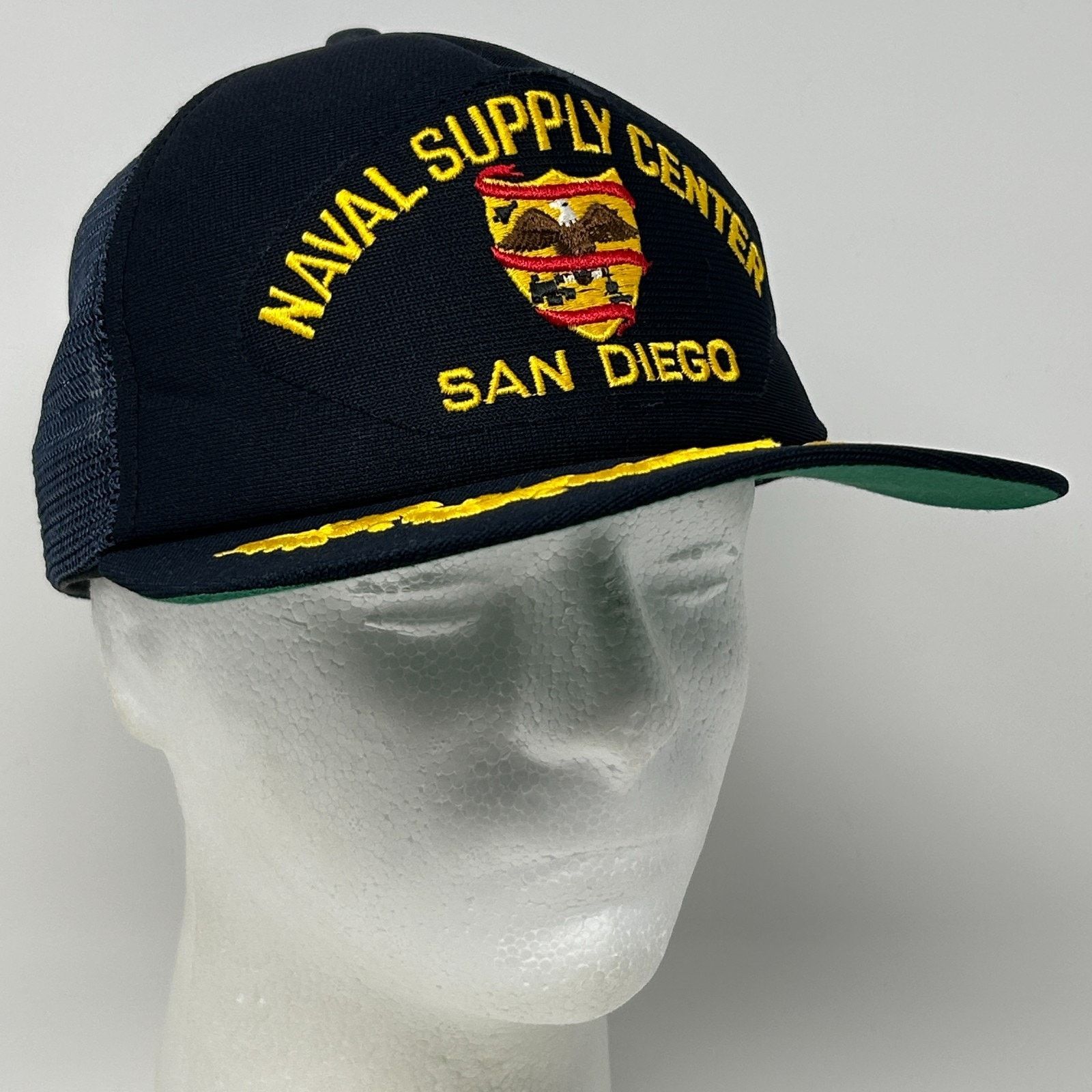 Vintage Vintage Naval Supply Center San Diego Trucker Hat Cap Blue Size ONE SIZE - 9 Thumbnail