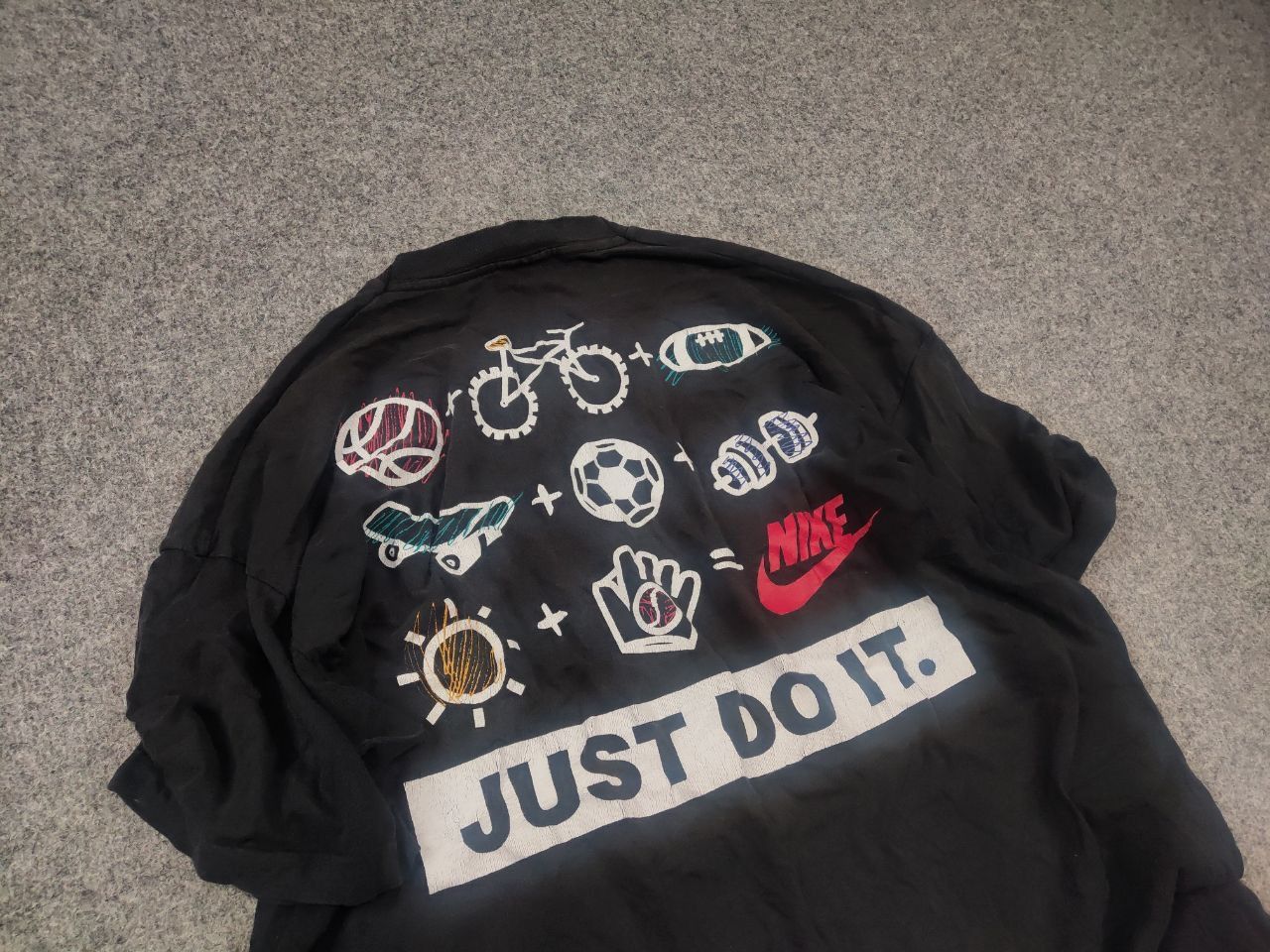 Nike Vintage 90s Nike Just Do It Spell Out Graphic T-Shirt Faded Size US XL / EU 56 / 4 - 4 Thumbnail