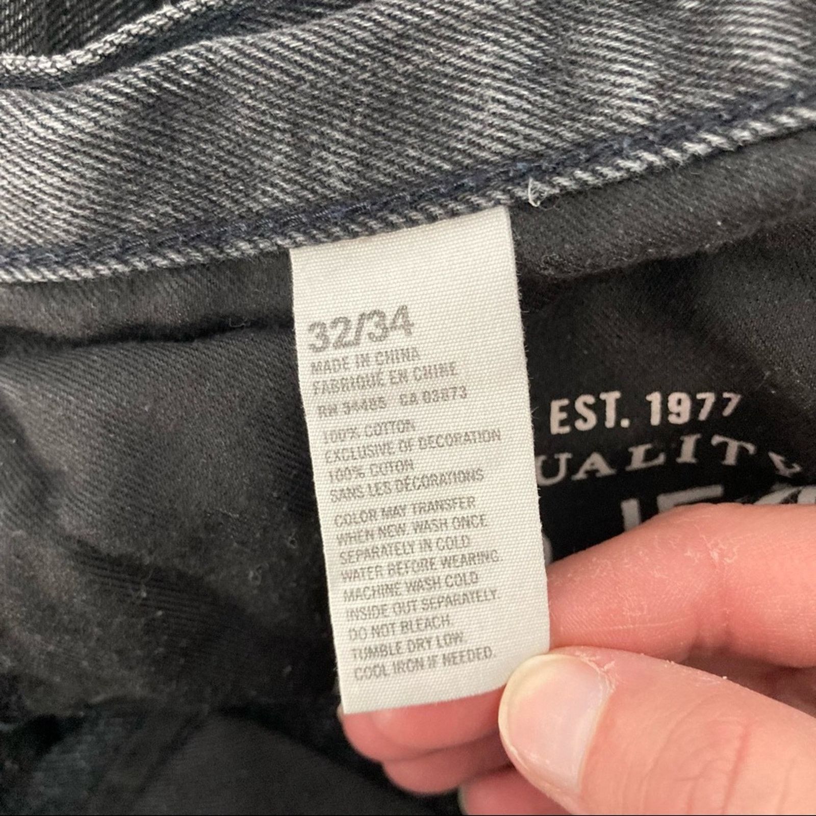 American Eagle Outfitters American Eagle Gray Slim Jeans Sz 32x34 Size US 32 / EU 48 - 6 Thumbnail