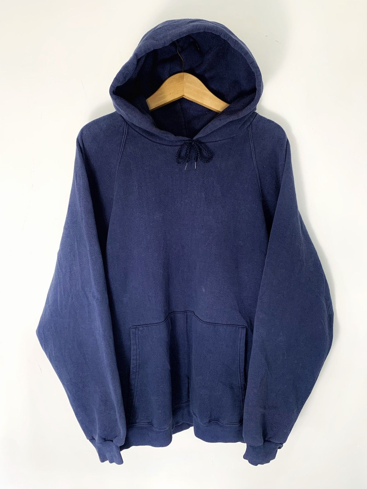 Fruit Of The Loom 90s Vintage blank hoodie heavy weight not fotl Size US L / EU 52-54 / 3 - 1 Thumbnail
