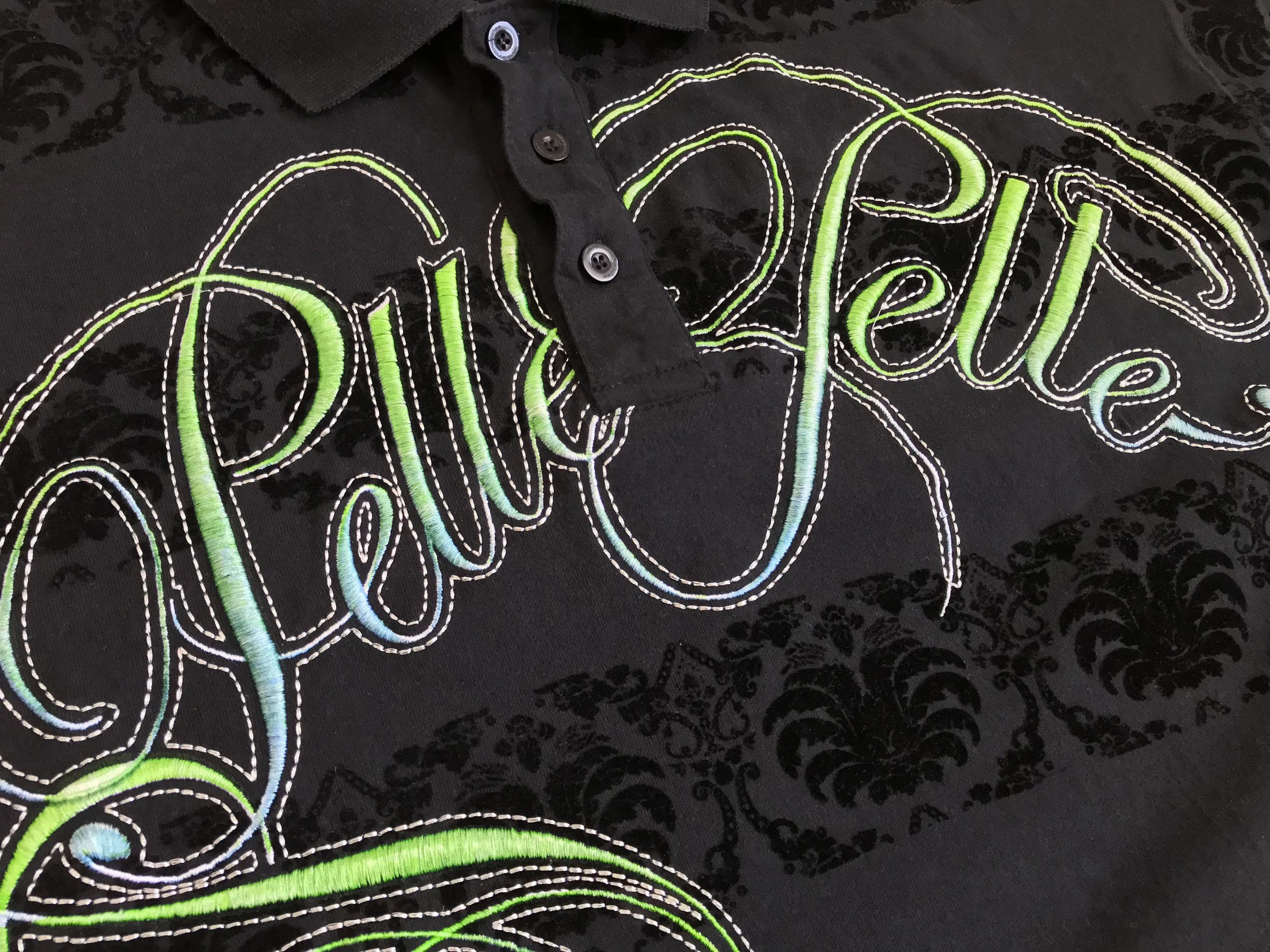 Pelle Pelle Vintage Y2K PELLE PELLE Polo Shirt Marc Buchanan Hip Hop Rap Size US XL / EU 56 / 4 - 7 Thumbnail