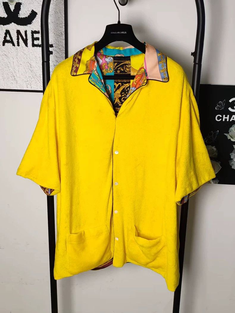 Versace Versace Baroque gold short sleeves are worn on both sides Size US XXL / EU 58 / 5 - 3 Thumbnail