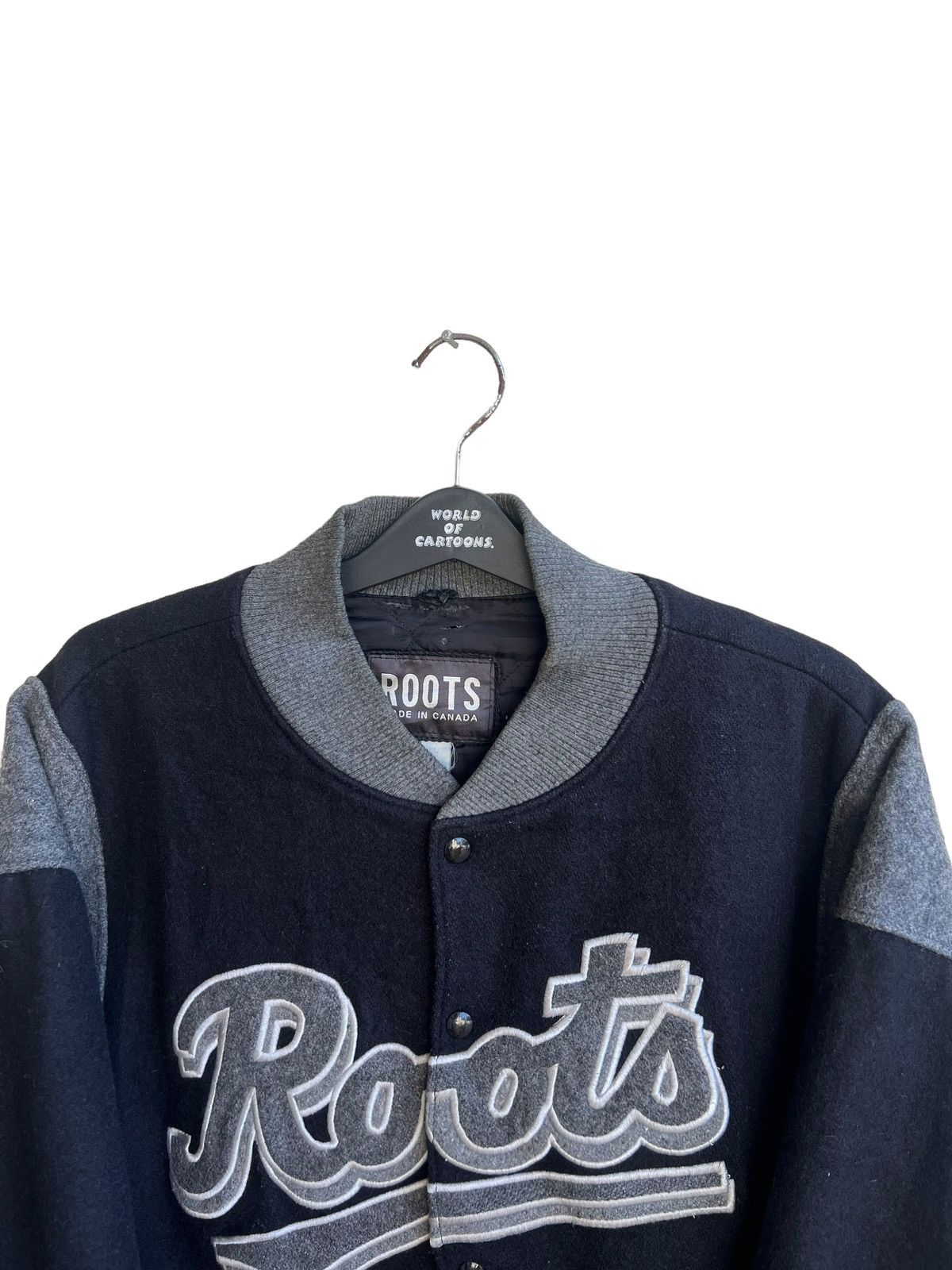 Roots Vintage ROOTS Spell Out Varsity Teddy Jacket Wool Size US XXL / EU 58 / 5 - 7 Thumbnail