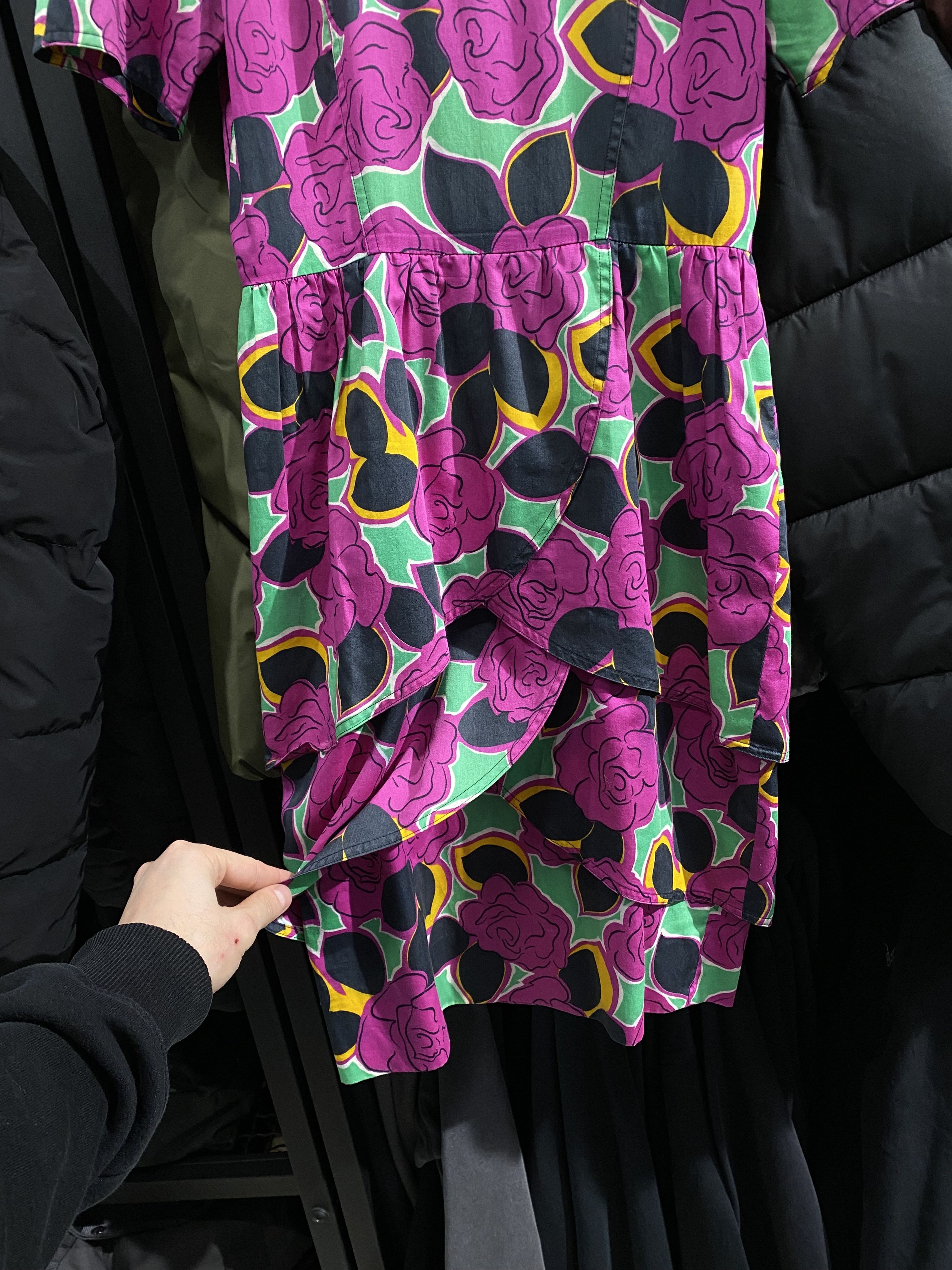 Guy Laroche Vintage Guy Laroche 1980s Mid-length dress floral pattern Size M / US 6-8 / IT 42-44 - 5 Thumbnail