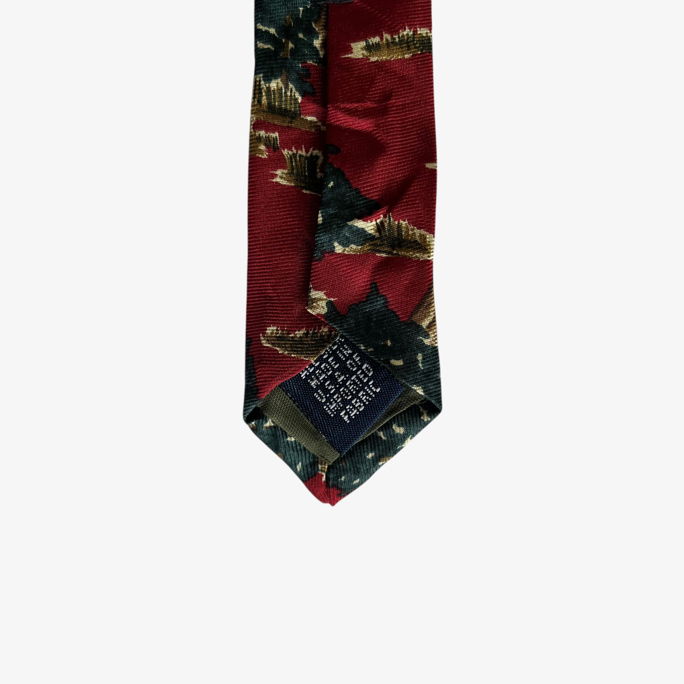Ralph Lauren Vintage 90s Ralph Lauren Reindeer & Christmas Tree Print Tie Size ONE SIZE - 3 Thumbnail