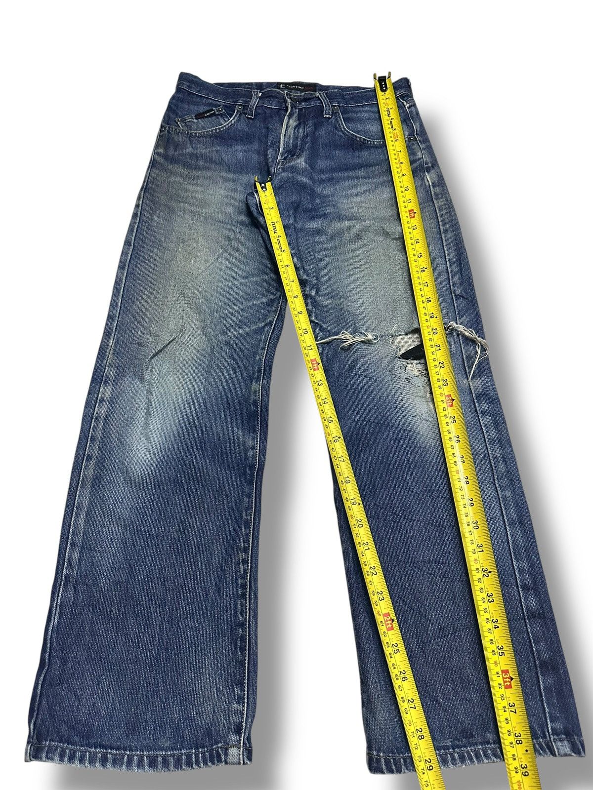 Edwin Edwin Function With Distressed and Baggy Loose Style & Faded Size US 31 - 12 Thumbnail