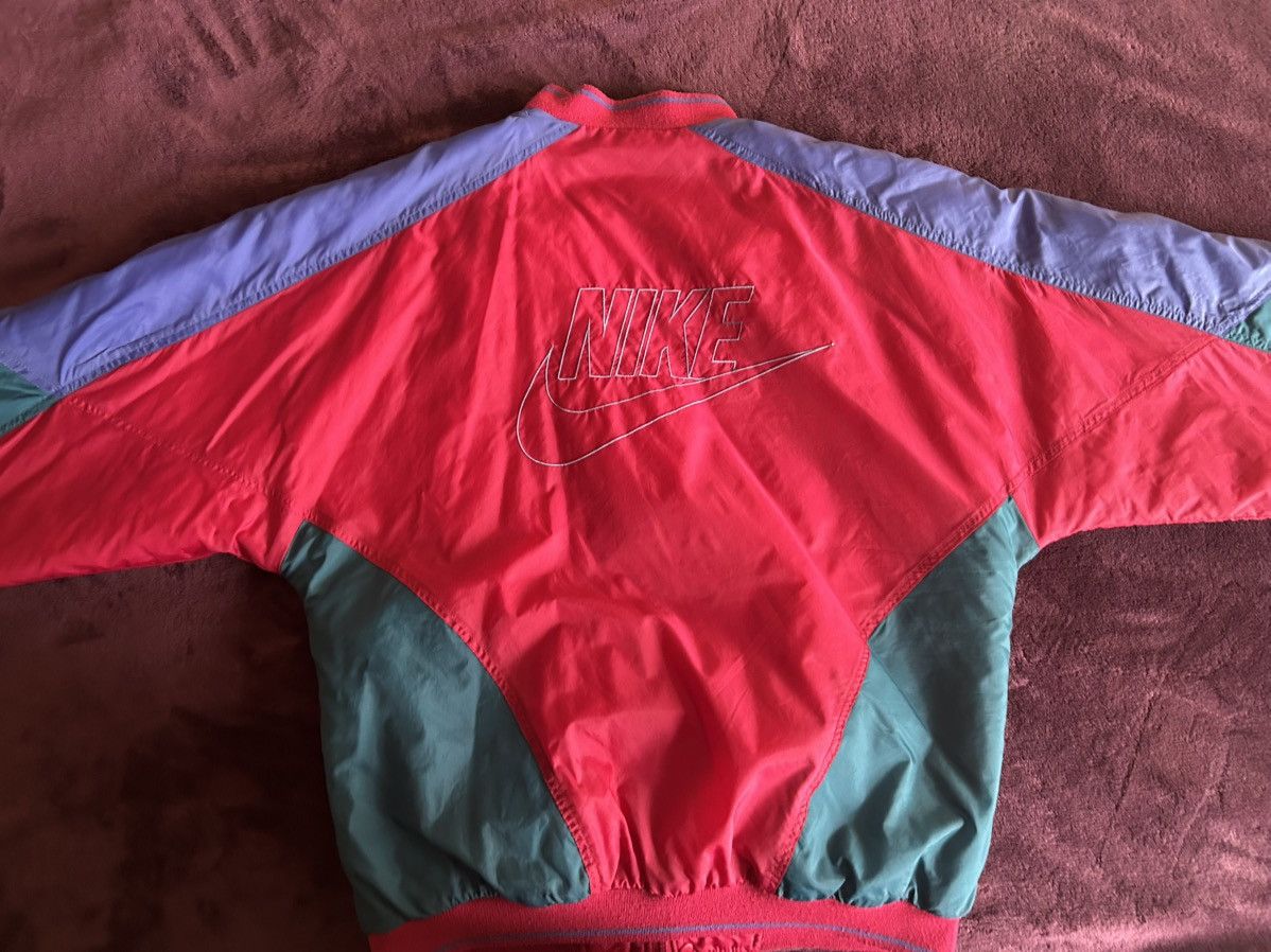 Vintage 80s 90s Nike Colorblock Bomber Jacket XL (Fits M)