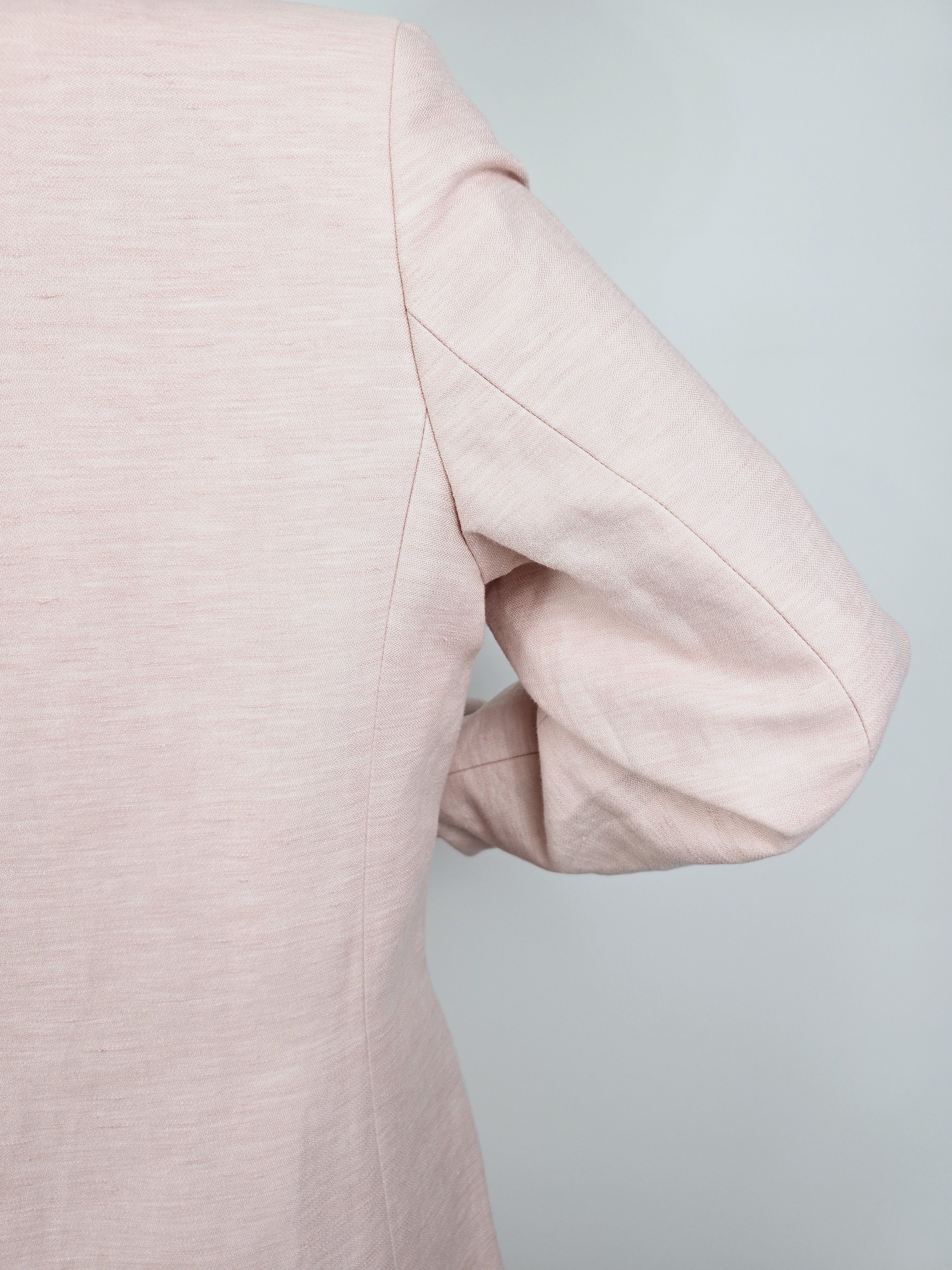 Purdey Purdey Pink Blazer Coat, Cotton/Linen Blend, Size EU 38 Size S / US 4 / IT 40 - 10 Thumbnail