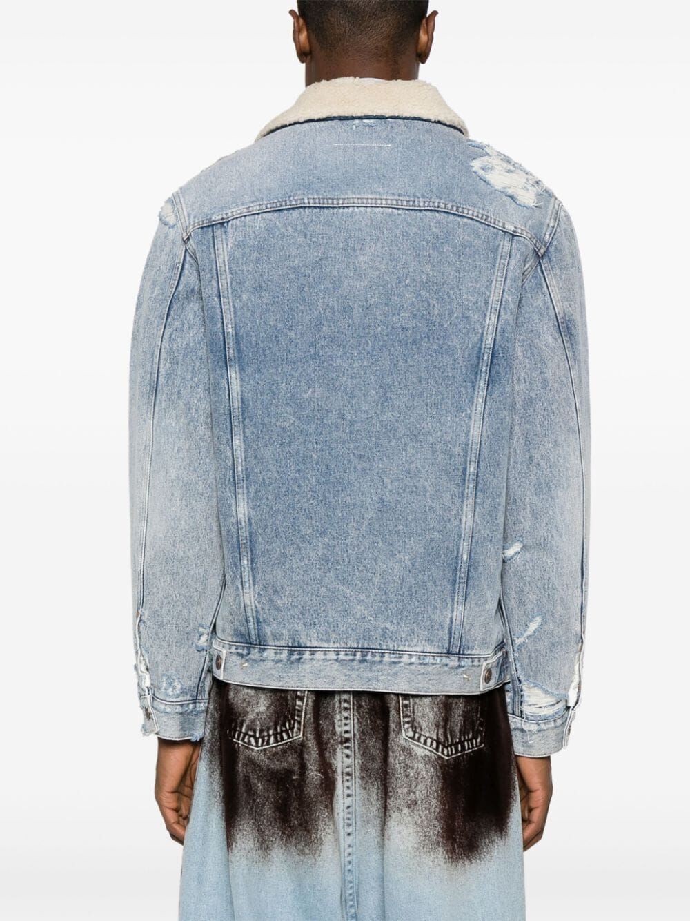 Maison Margiela o1y1124 Denim Sports Jacket in Blue Size US M / EU 48-50 / 2 - 3 Thumbnail