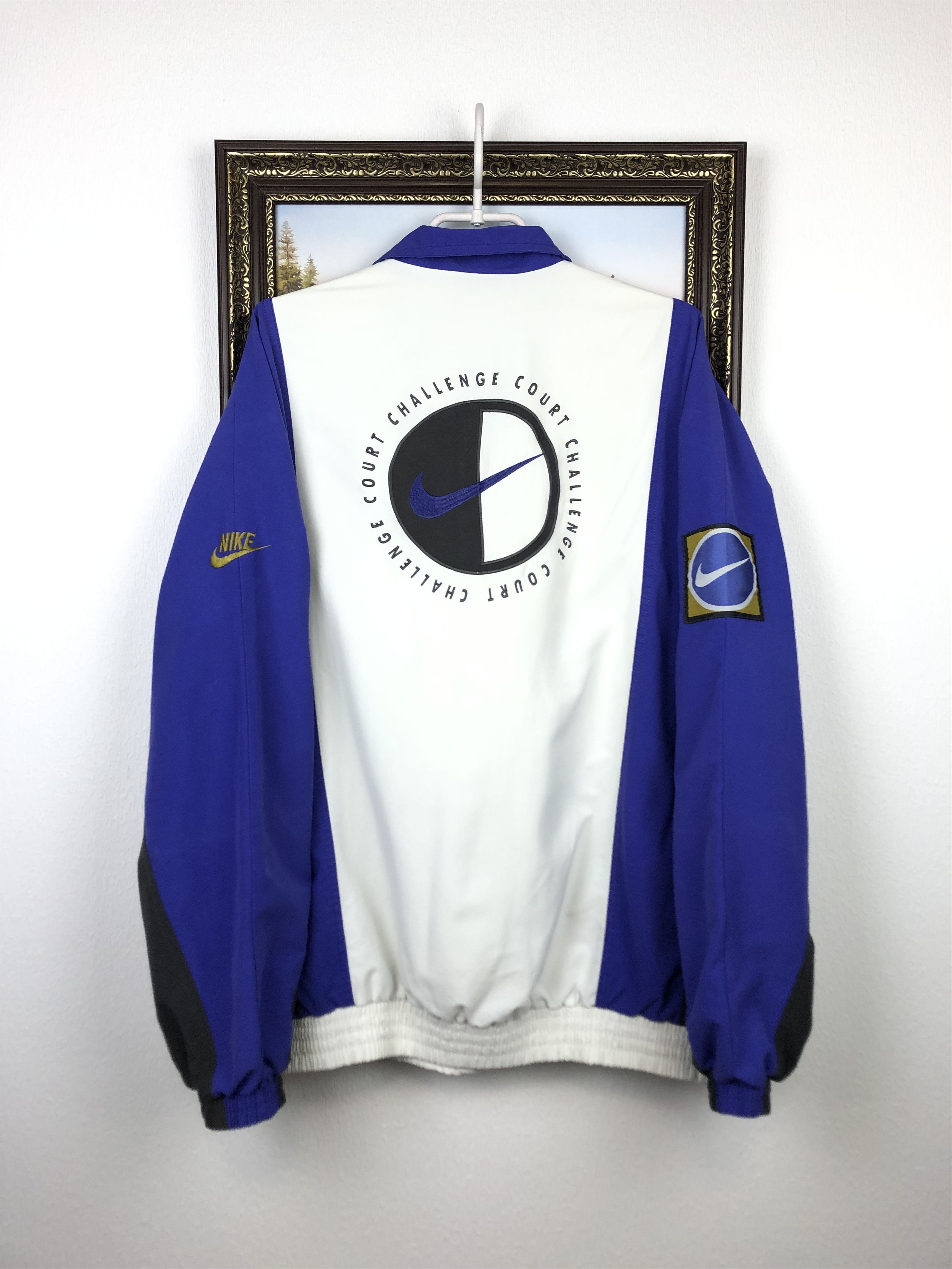 Vintage 90's Nike Challenge Court Andre Agassi Jacket Track