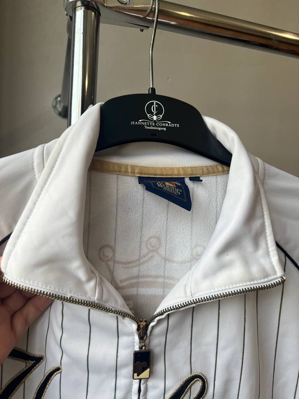 Majestic 80’S NEW YORK YANKEES BASEBALL ZIP COOPERSTOWN JACKET SZ M Size US L / EU 52-54 / 3 - 6 Thumbnail