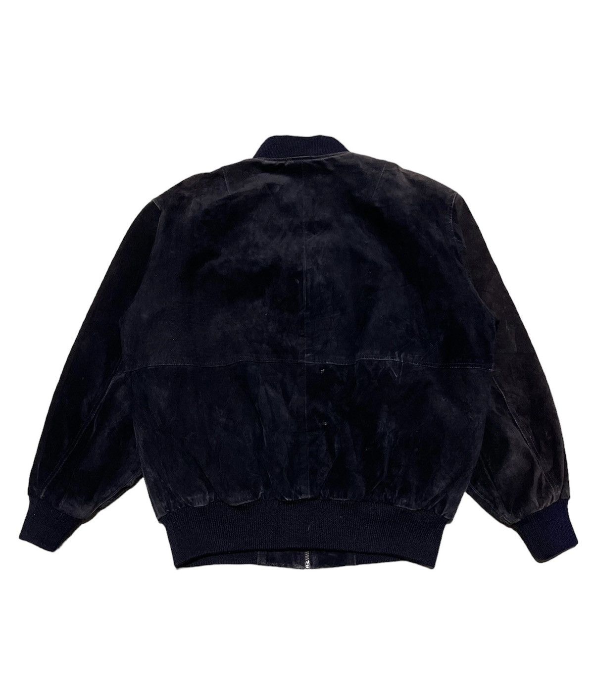 Vintage Vintage 90s Redined Suede Leather Jacket Size US L / EU 52-54 / 3 - 2 Thumbnail