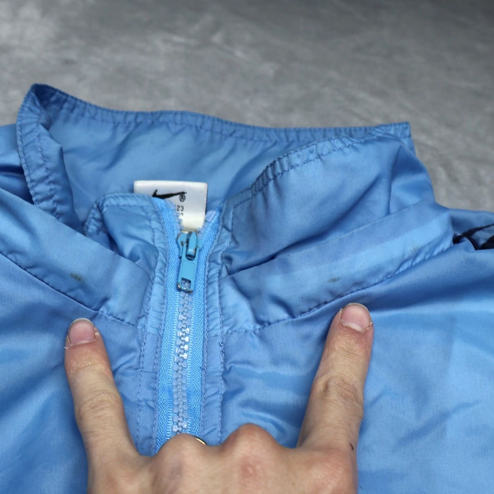 Nike VINTAGE Nike Jacket Mens XL Blue VTG 90s Full Zip Light Athletic Track Windbreaker Pack Size US XL / EU 56 / 4 - 4 Thumbnail