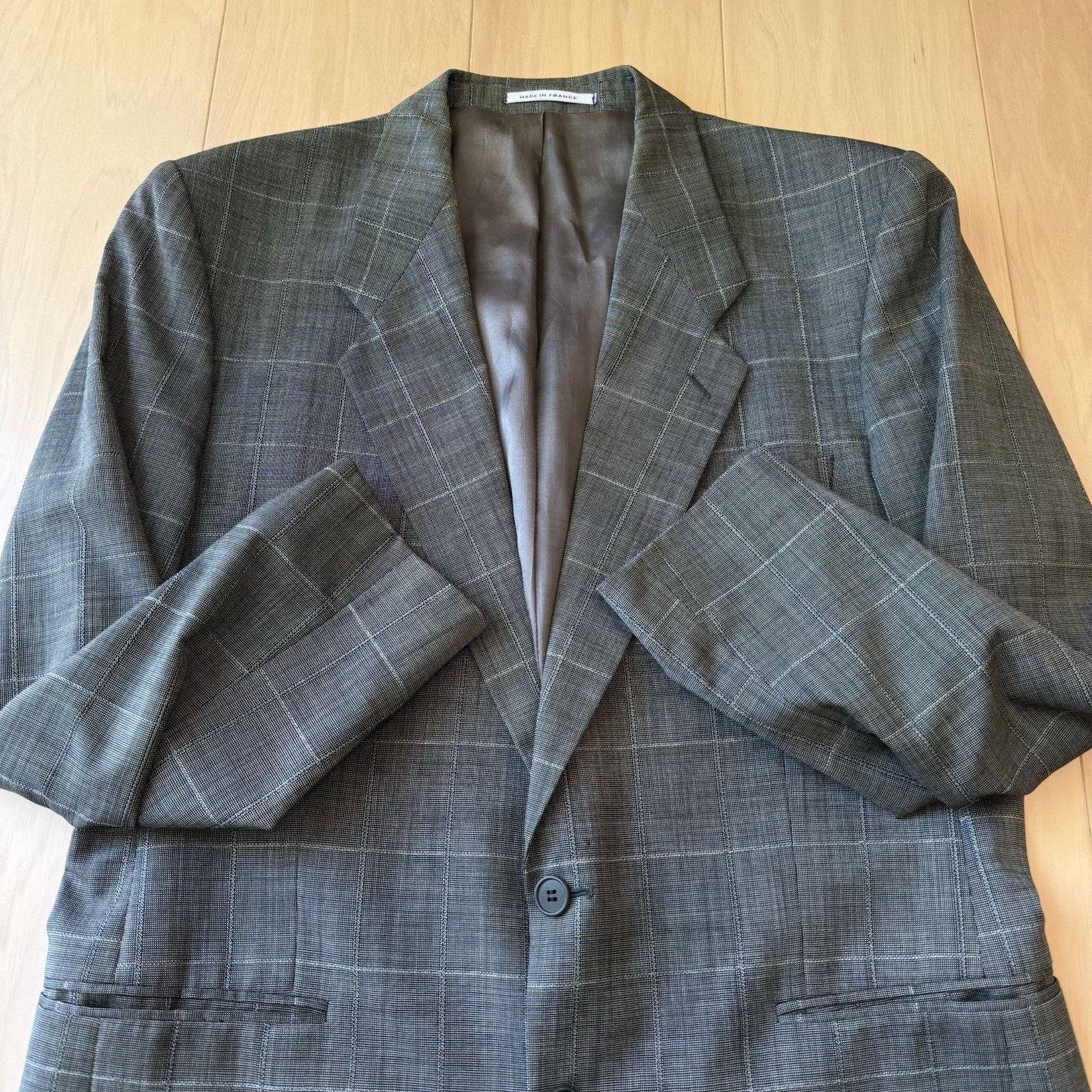 Yves Saint Laurent Yves Saint Laurent Blazer Large Dark Gray Striped Vintage Size 42R - 4 Thumbnail