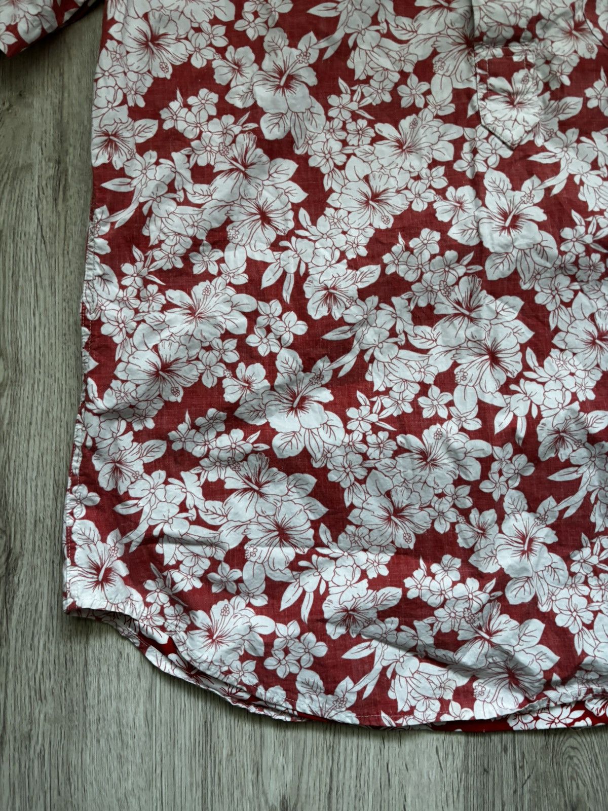 Gitman Bros. Vintage Gitman Vintage Hawaiian Popover Shirt Hibiscus Print Size US L / EU 52-54 / 3 - 2 Thumbnail
