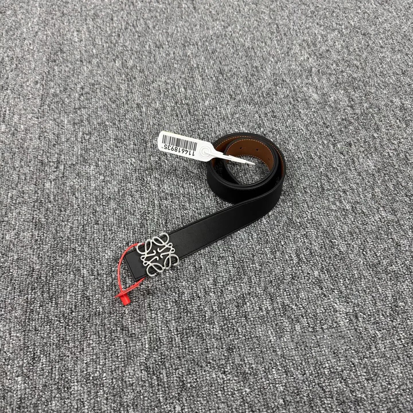 Loewe LOEWE Silver square logo buttonhole belt| Size ONE SIZE - 1 Thumbnail