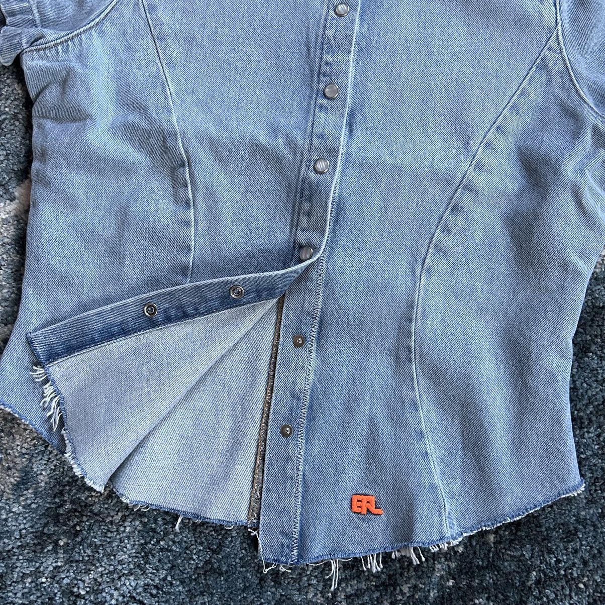 ERL × Levi's LiGHT BLUE STONE WASH FiTTED DENiM SHiRT A53830000 Size L / US 10 / IT 46 - 2 Thumbnail