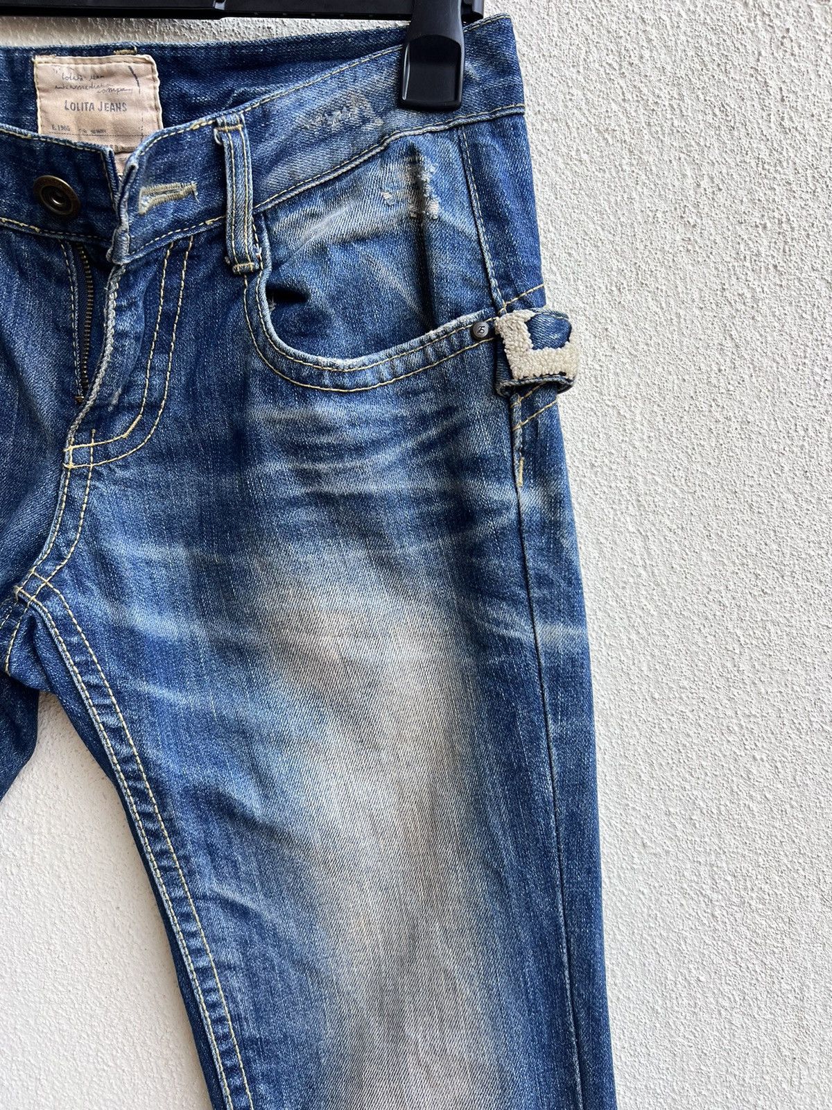 Vintage RARE! Yoshitomo Nara Lolita Vintage Denim Jeans Size US 30 / EU 46 - 11 Thumbnail