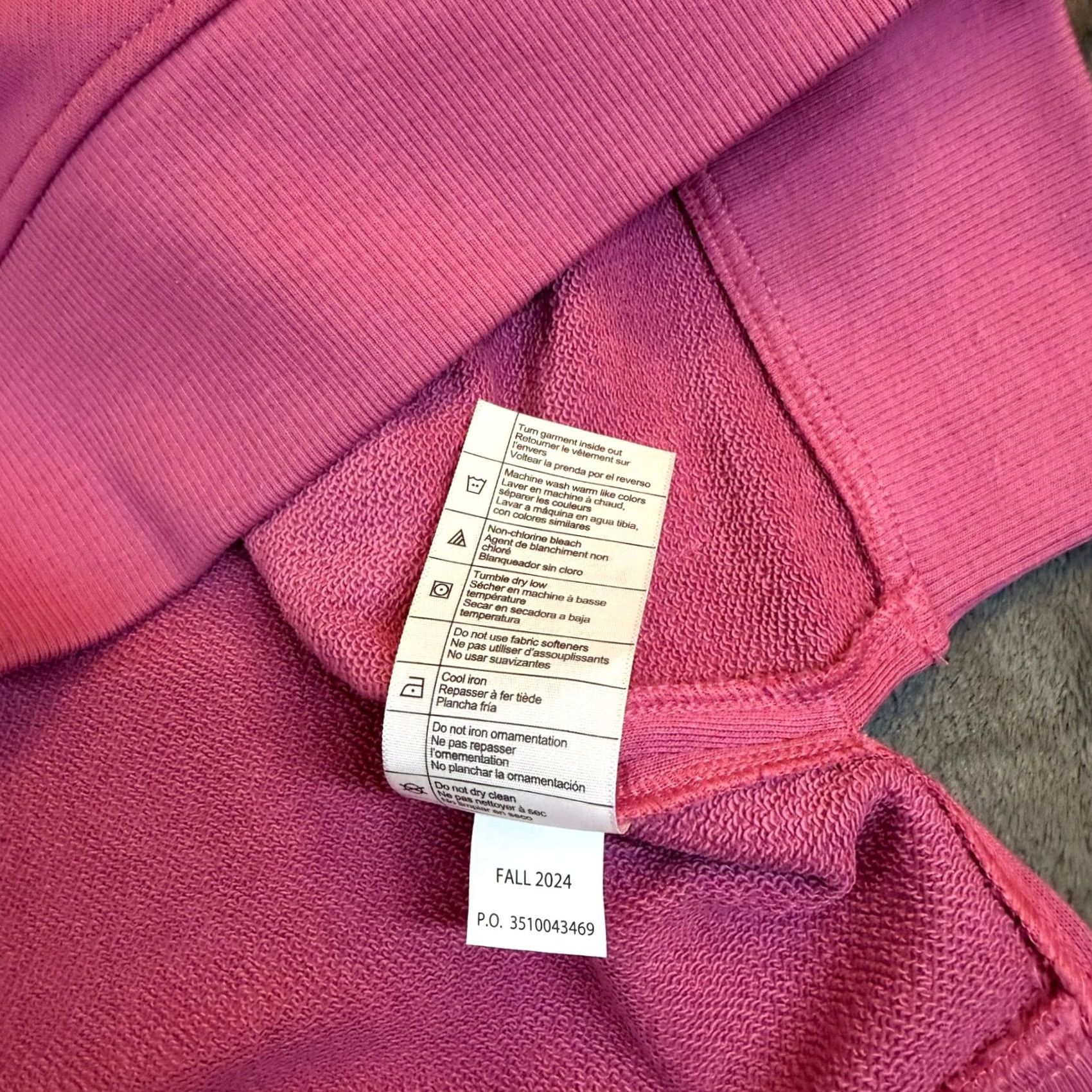 Carhartt VINTAGE Carhartt Hoodie Shirt Pink Womens S Pullover Hooded Graphic Logo Pockets Fall - Size S / US 4 / IT 40 - 6 Thumbnail