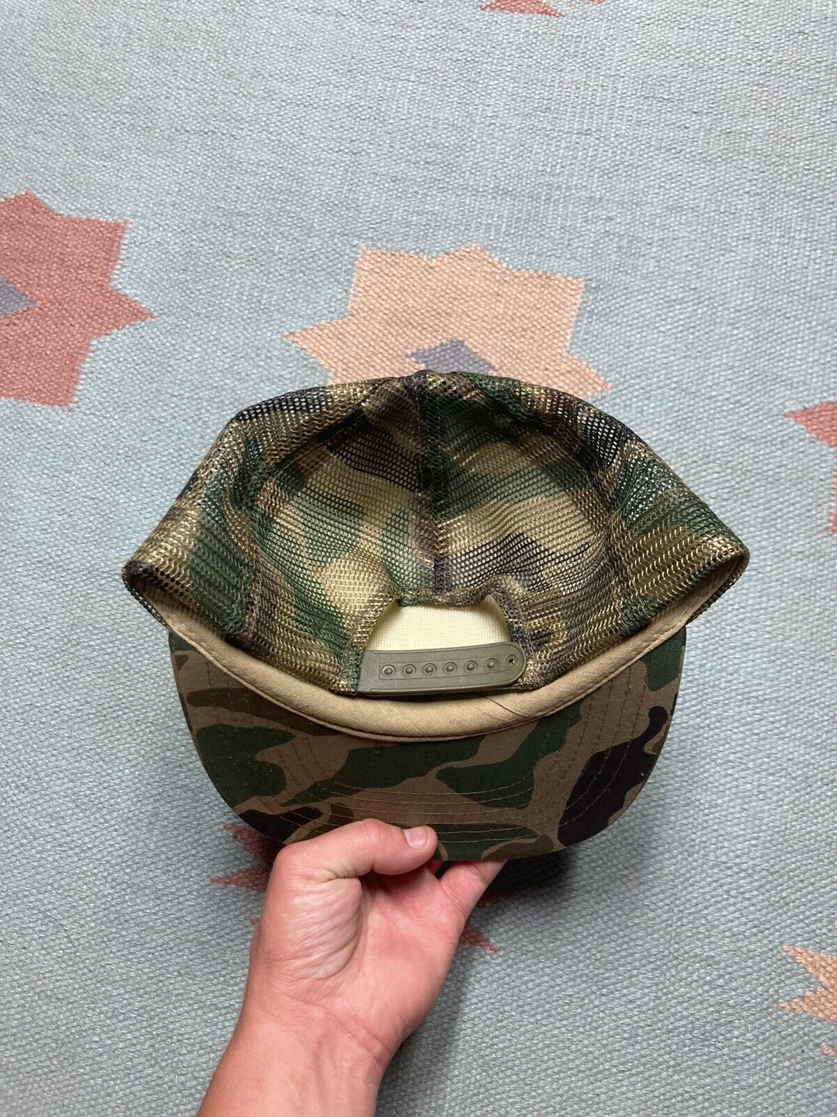 Vintage VTG 80s trucker hat cam rice lake canada woodland duck goose Size ONE SIZE - 4 Thumbnail