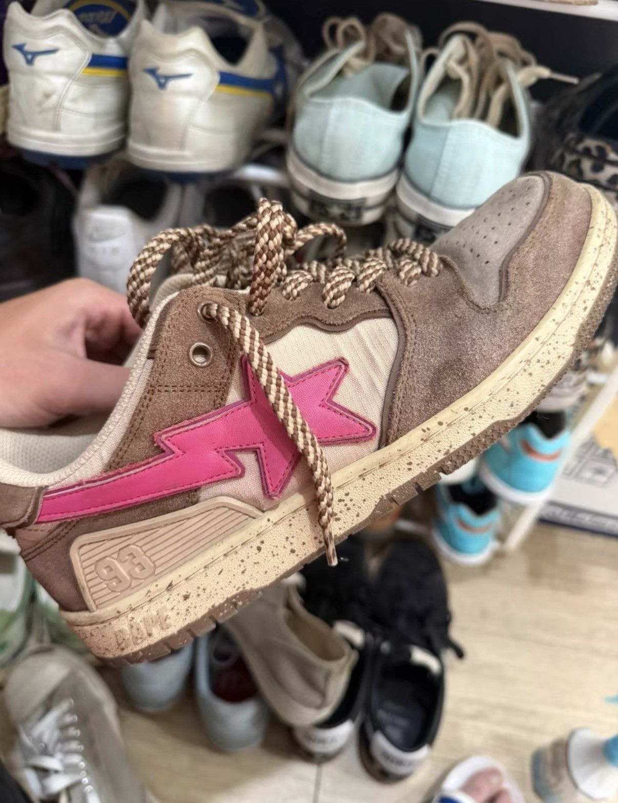 Bape BAPE STA SK8 Sneakers Brown Pink Colorway Size US 8.5 / EU 41-42 - 1 Thumbnail