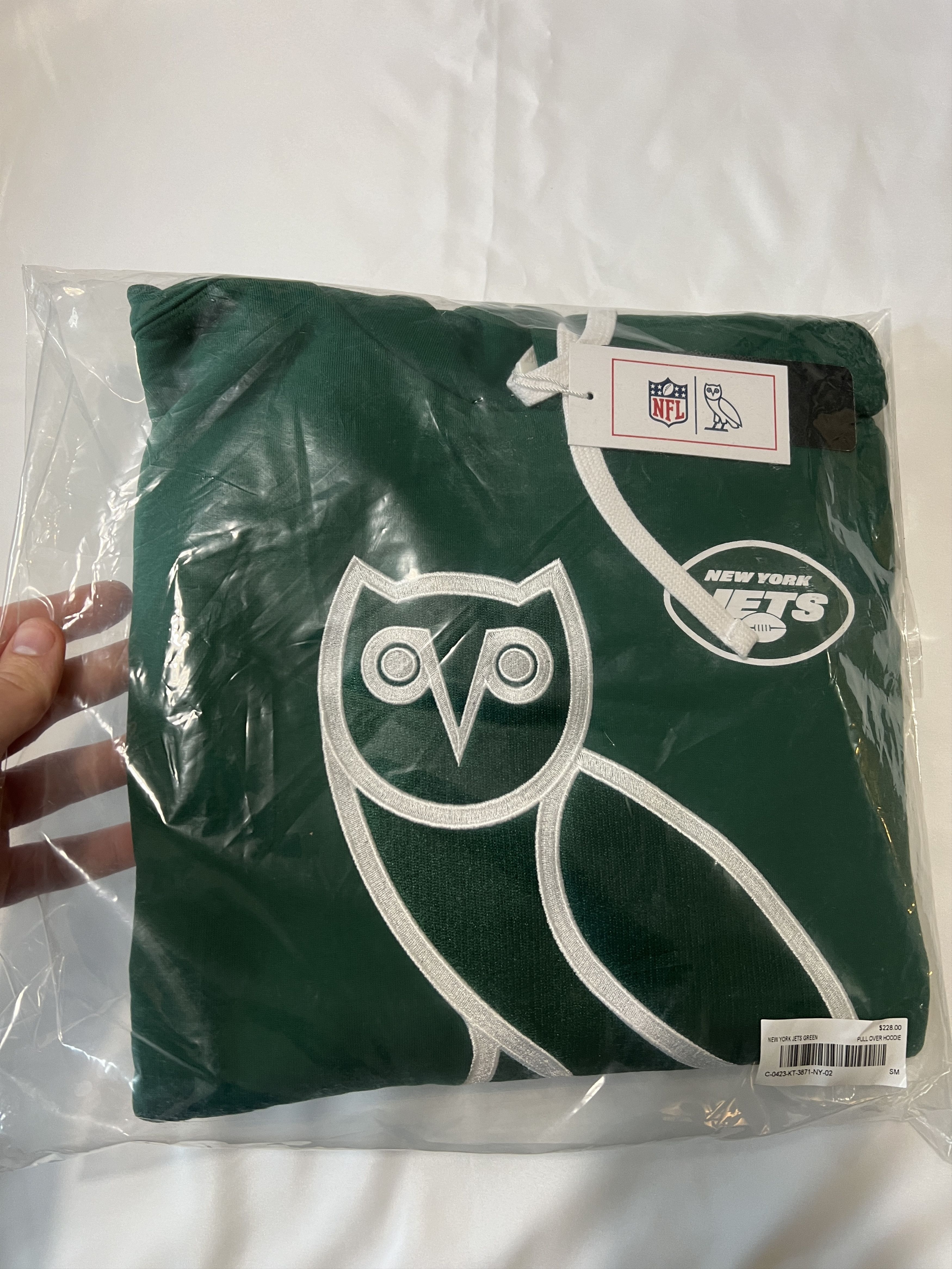 Drake × NFL × October's Very Own OVO x NFL NEW YORK JETS OG HOODIE Size US S / EU 44-46 / 1 - 2 Thumbnail