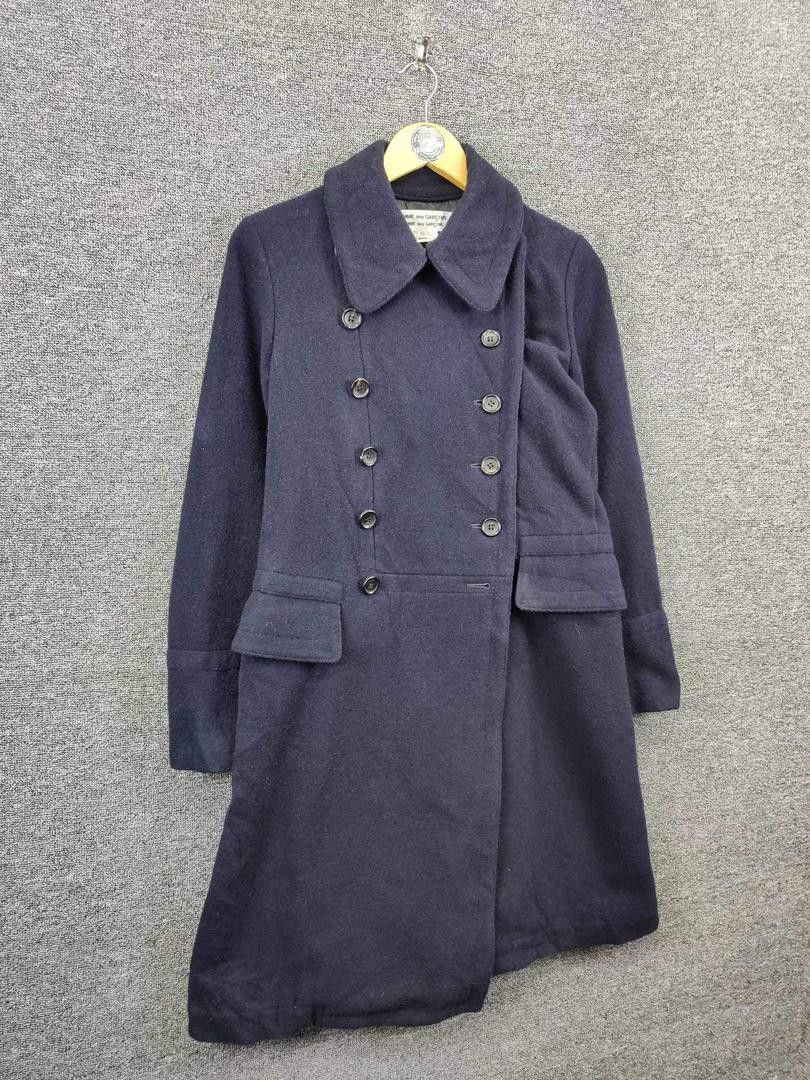 Comme des Garcons Vintage Comme Des Garcons Double Breasted Wool Coat Size US XS / EU 42 / 0 - 7 Thumbnail