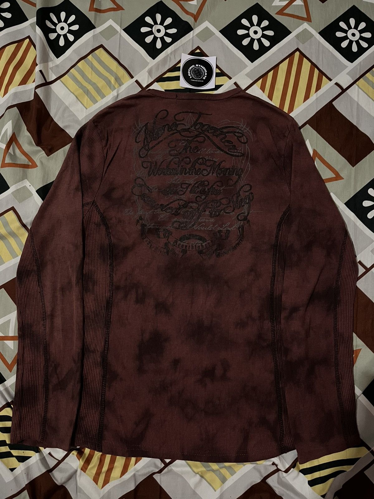 In The Attic × Japanese Brand × Vintage In The Attic Tie Dye Gothic Punk Longsleve Size US L / EU 52-54 / 3 - 3 Thumbnail