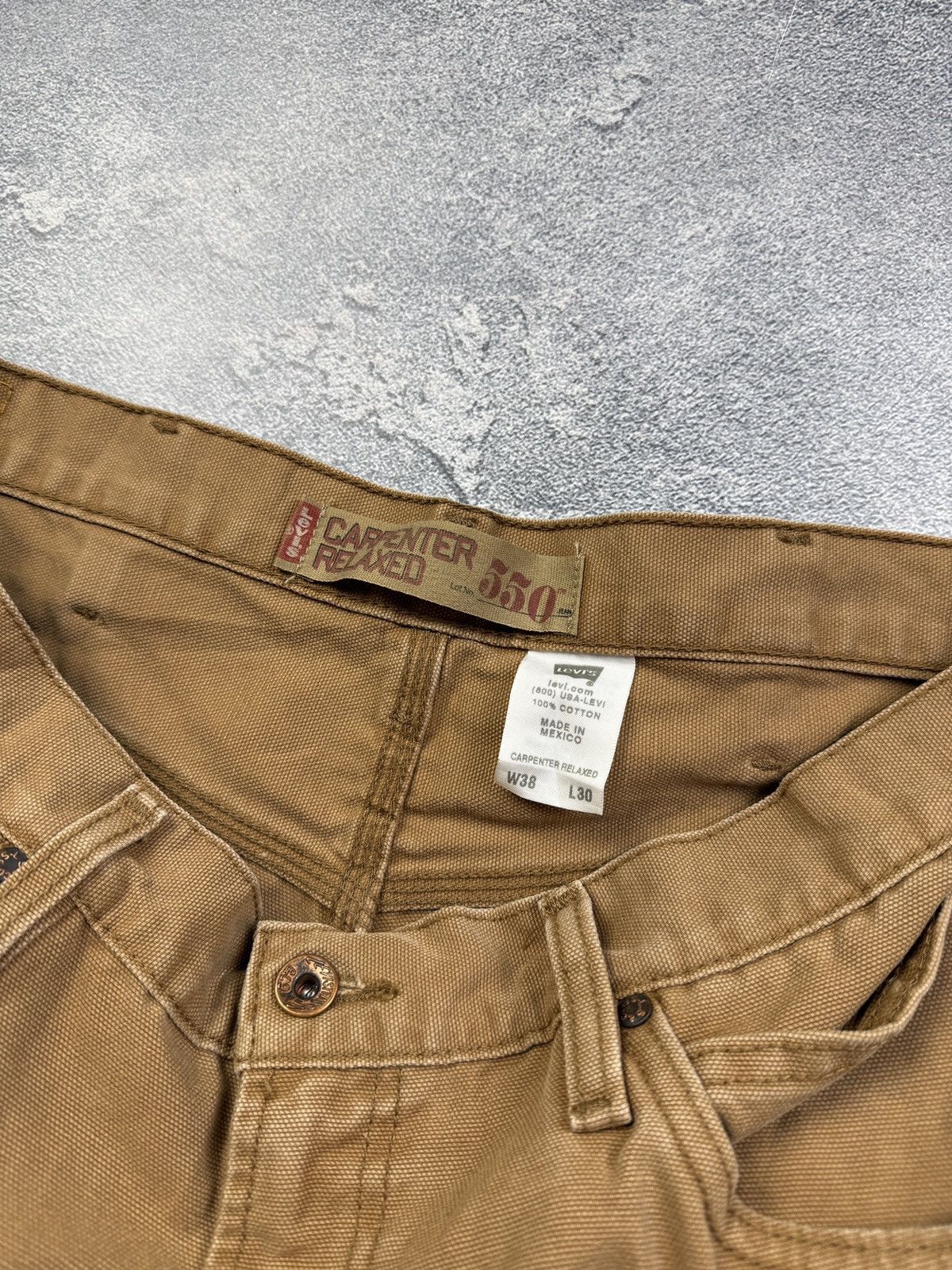 Levi's Crazy Vintage 90s Levis Work Cargo Jeans Size US 38 / EU 54 - 7 Thumbnail